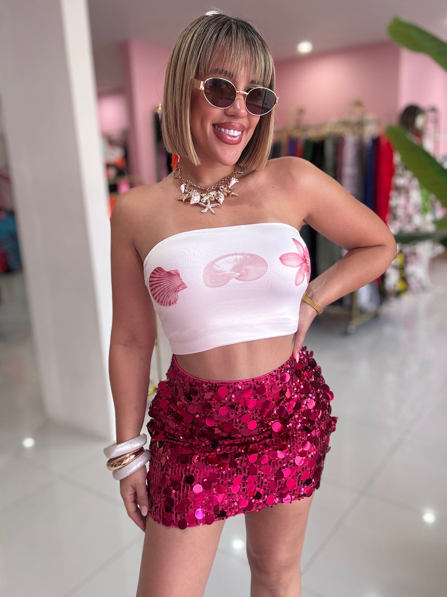 Big sequins skirt