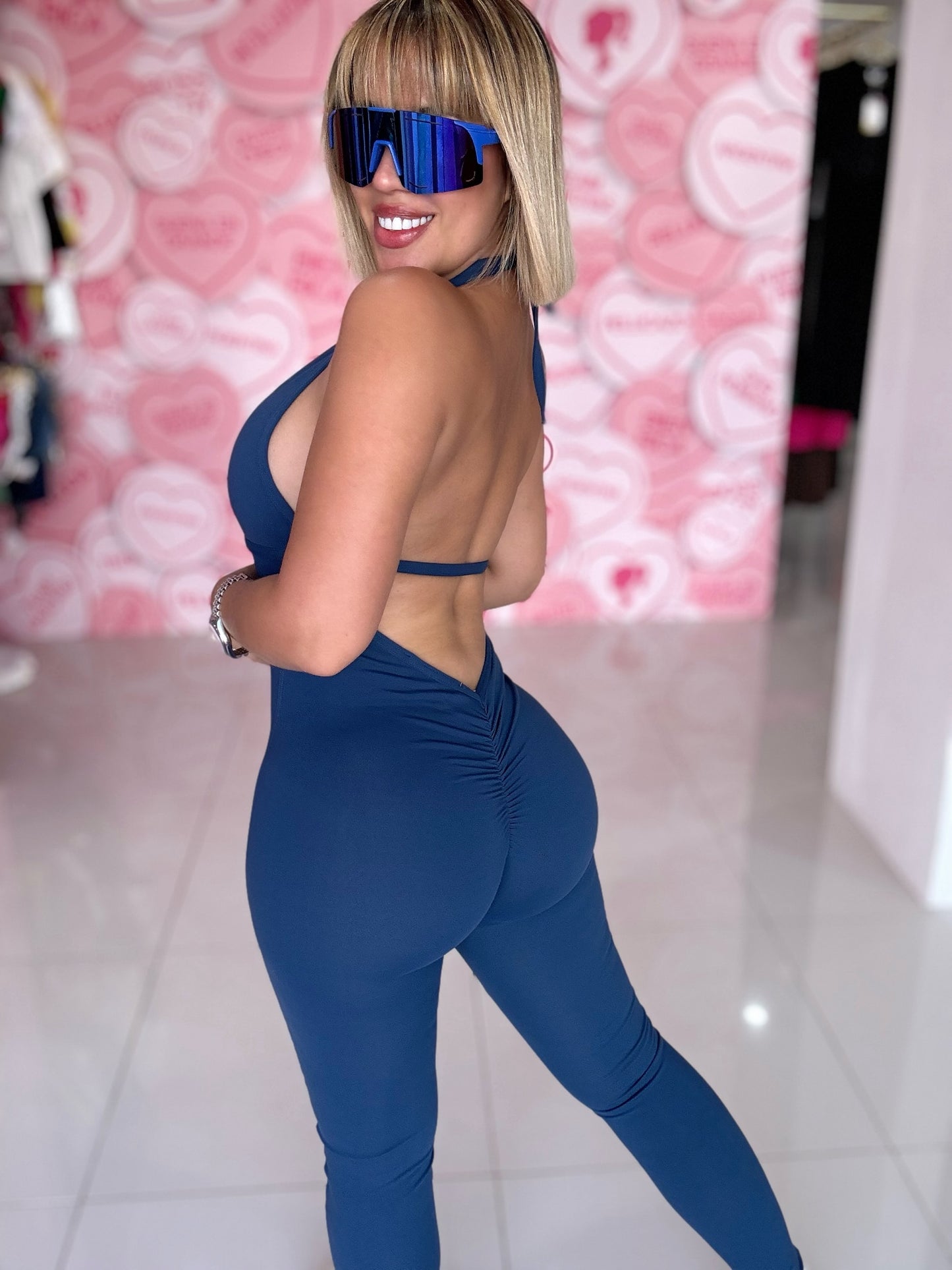 Halter Skinny Jumpsuit Sport