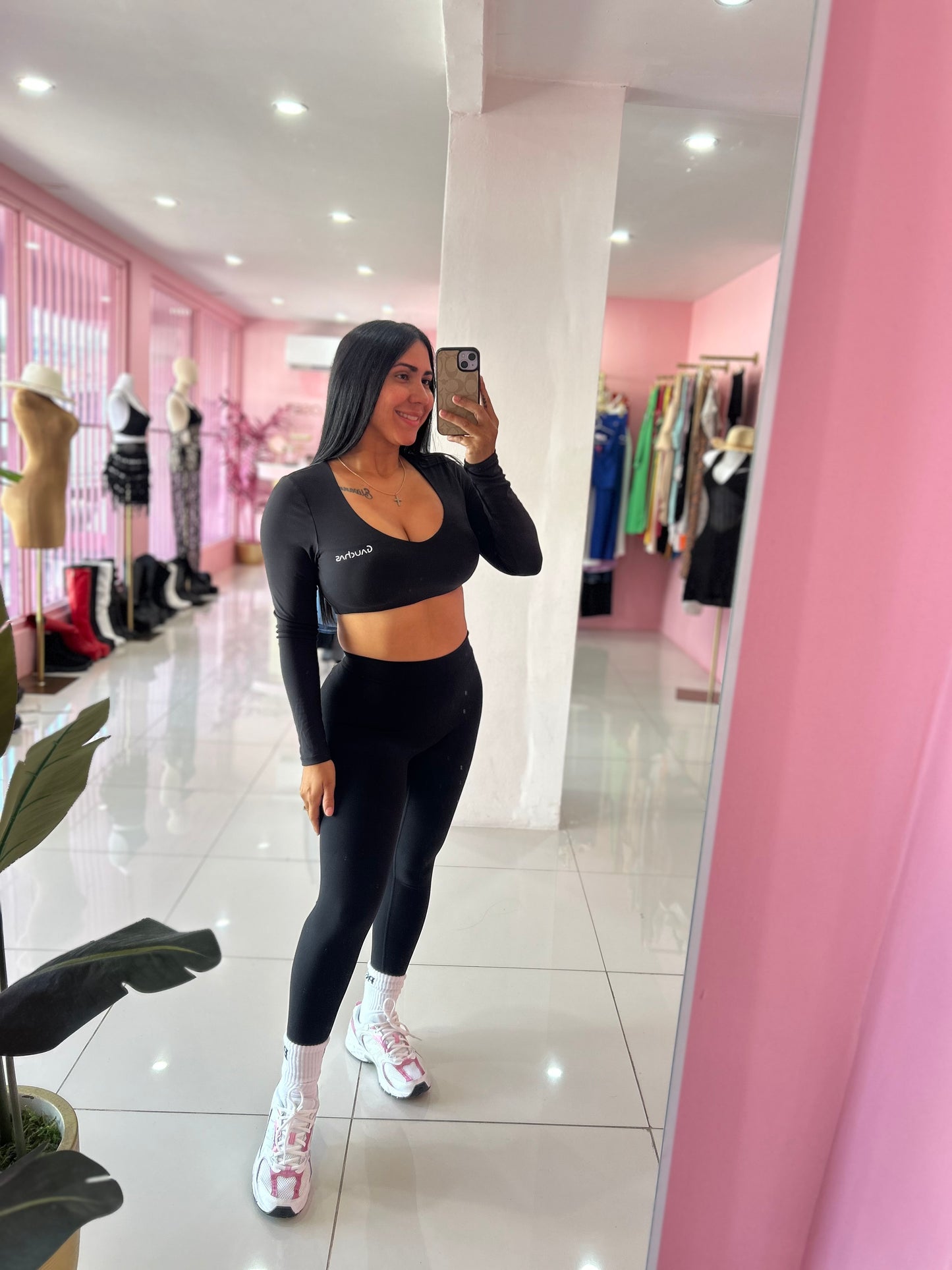Skinny V legging Negro
