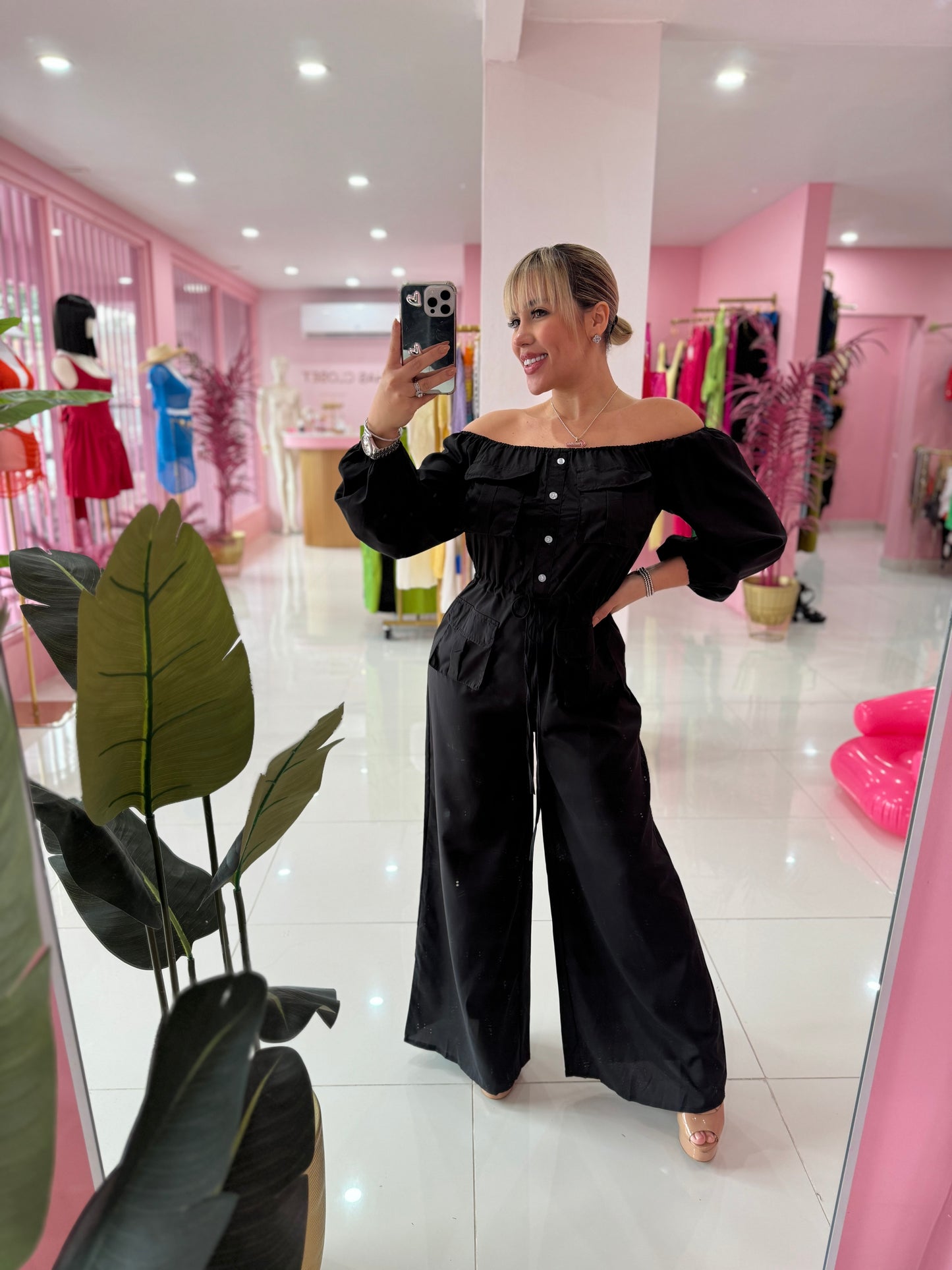 Off Shoulder Jumpsuit