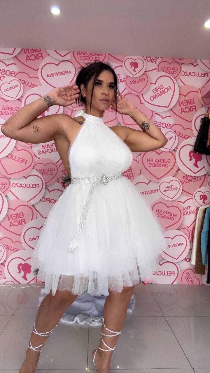Swan Mesh dress Medium