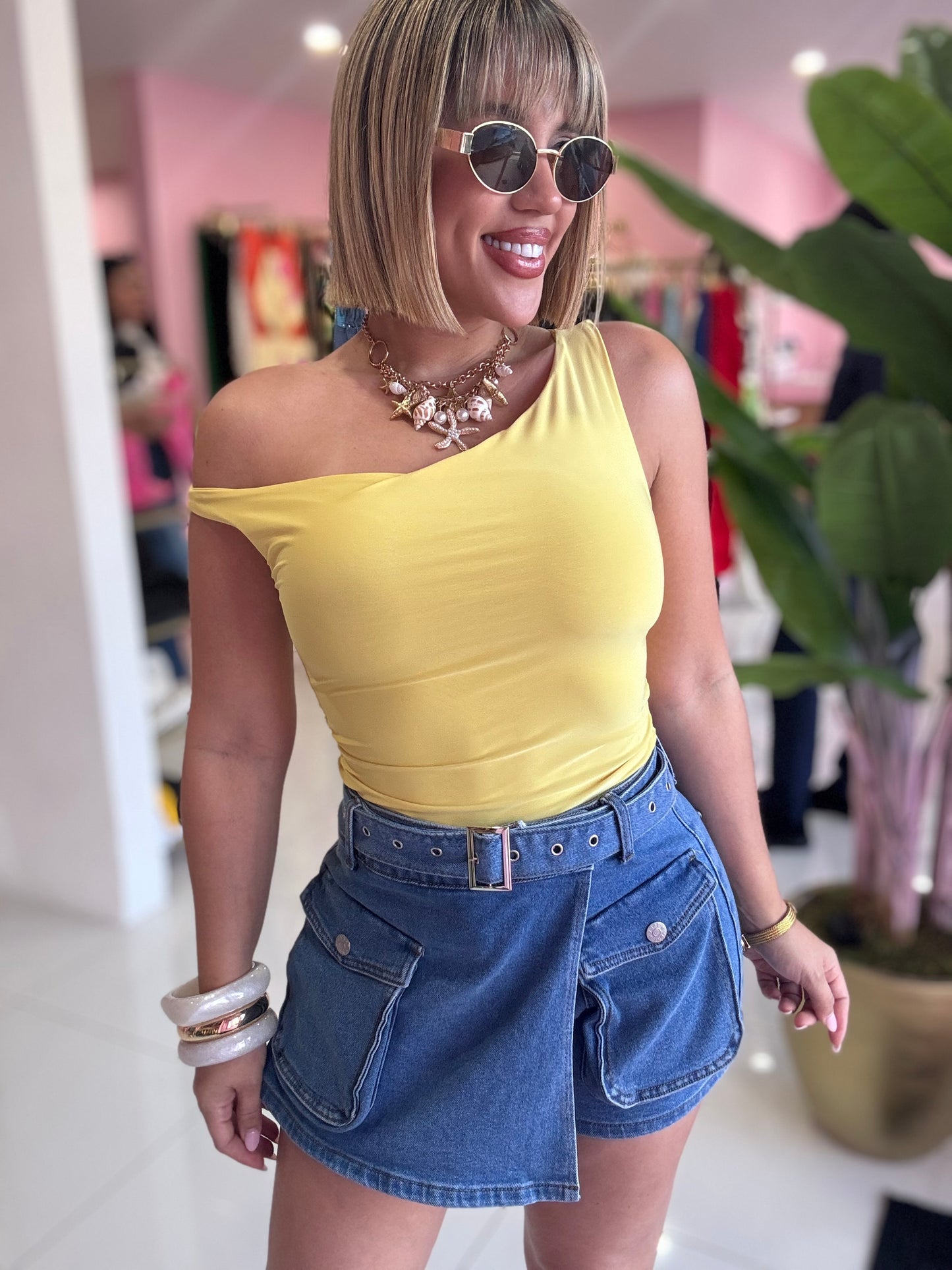Yellow tank top