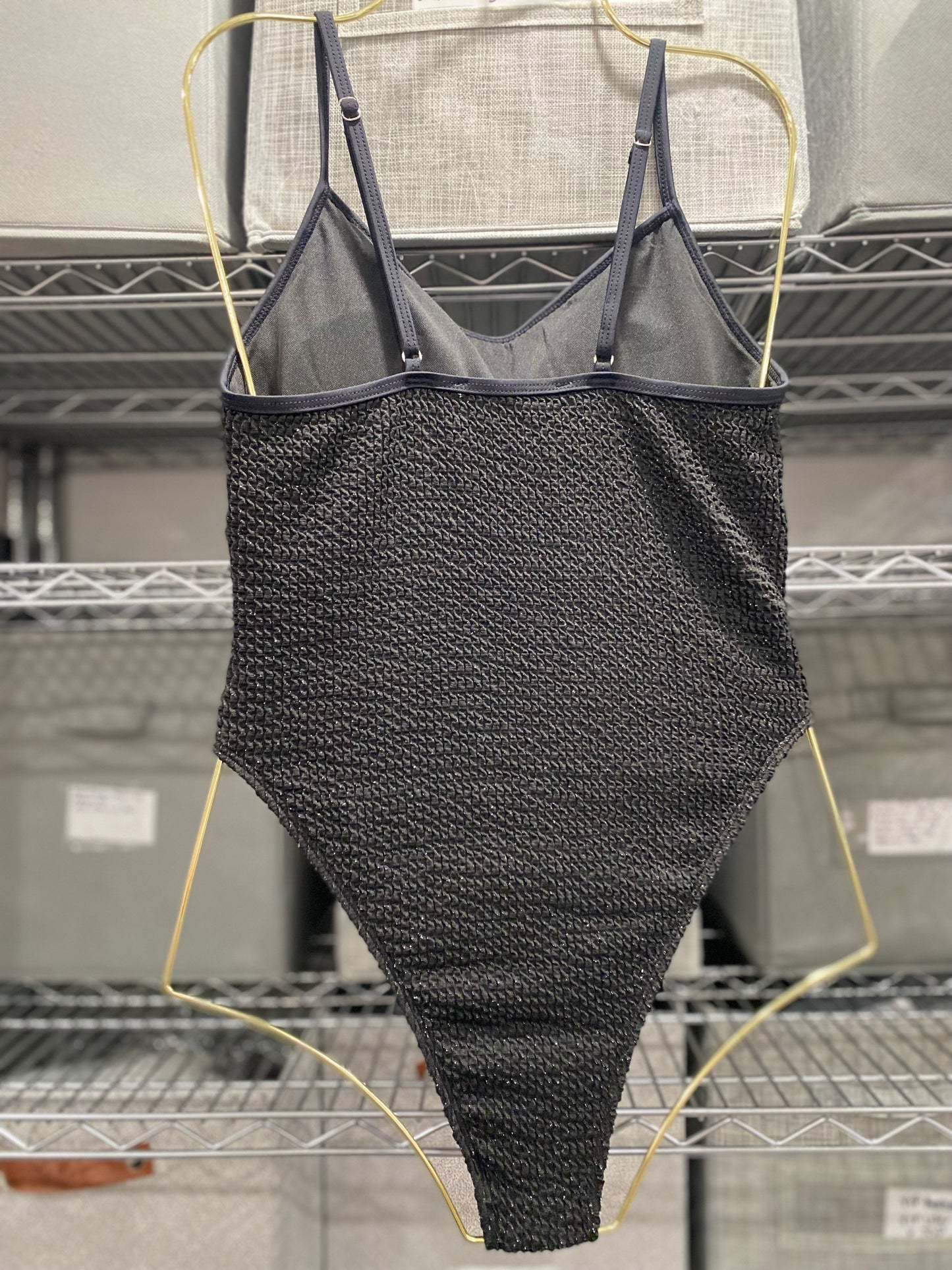 Black Glitter Swimsuit