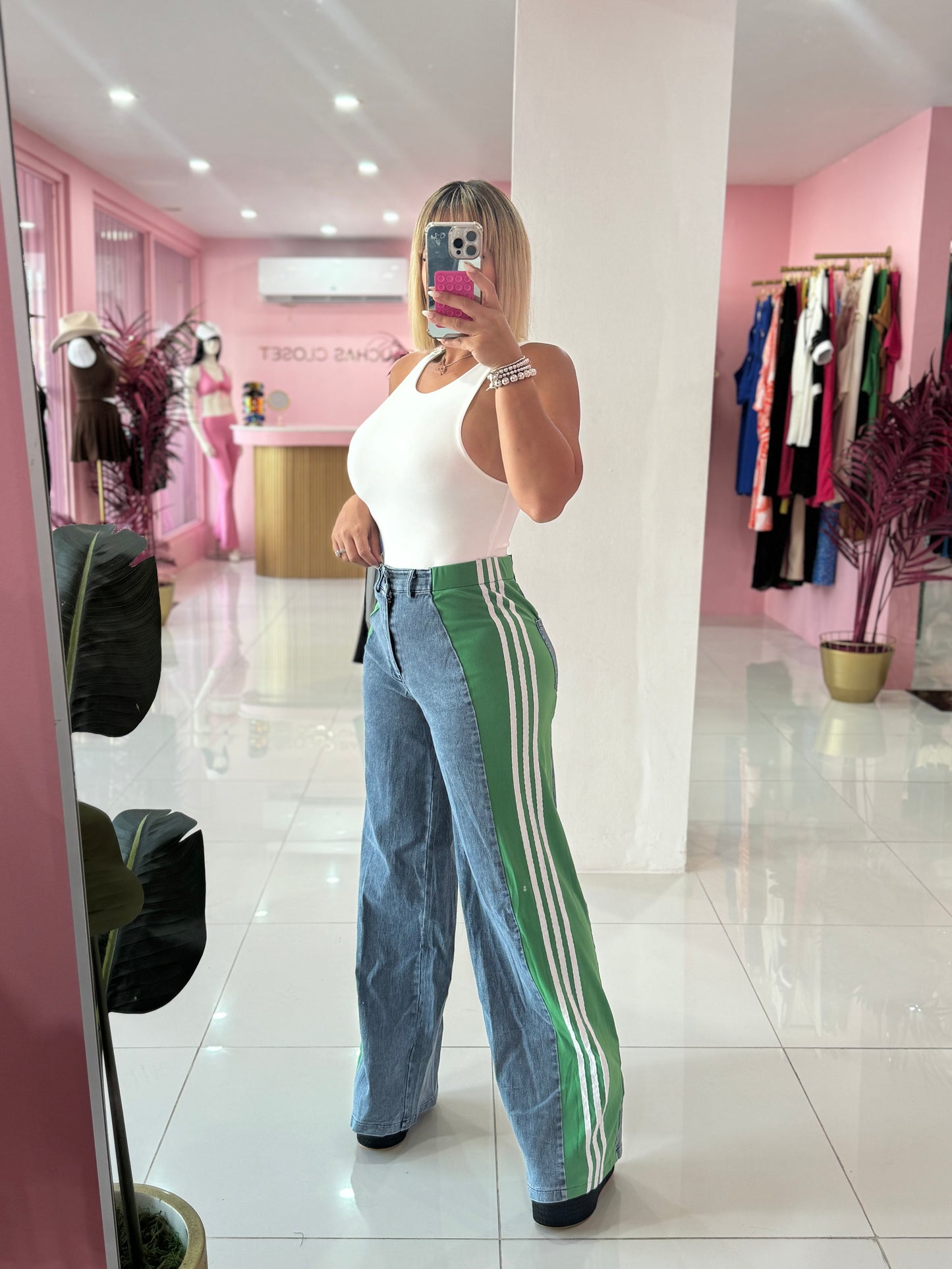 Denim Mix Pant