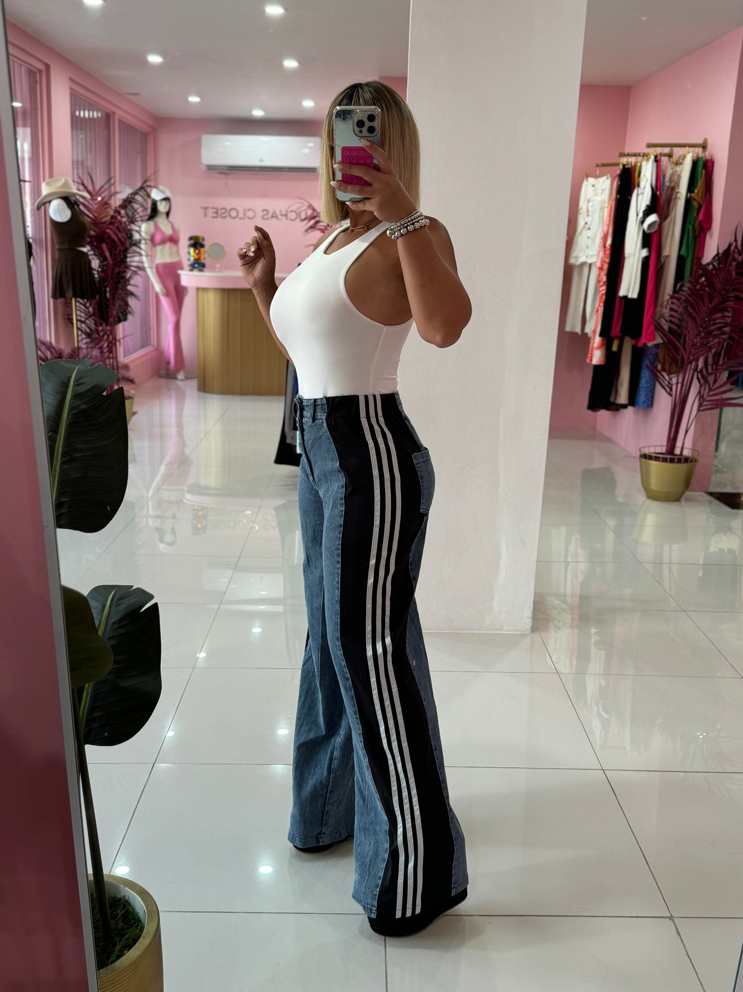 Denim Mix Pant