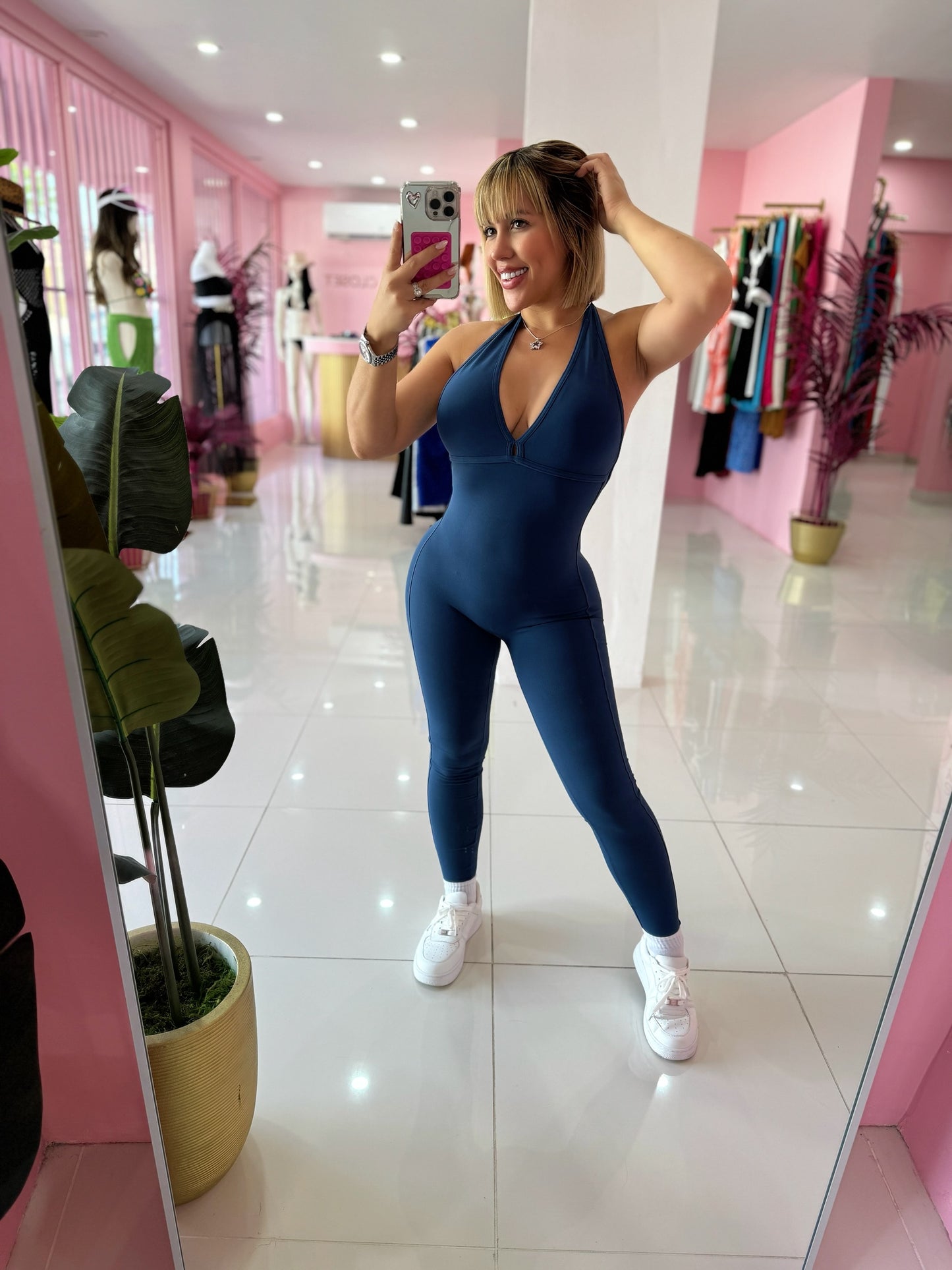 Halter Skinny Jumpsuit Sport