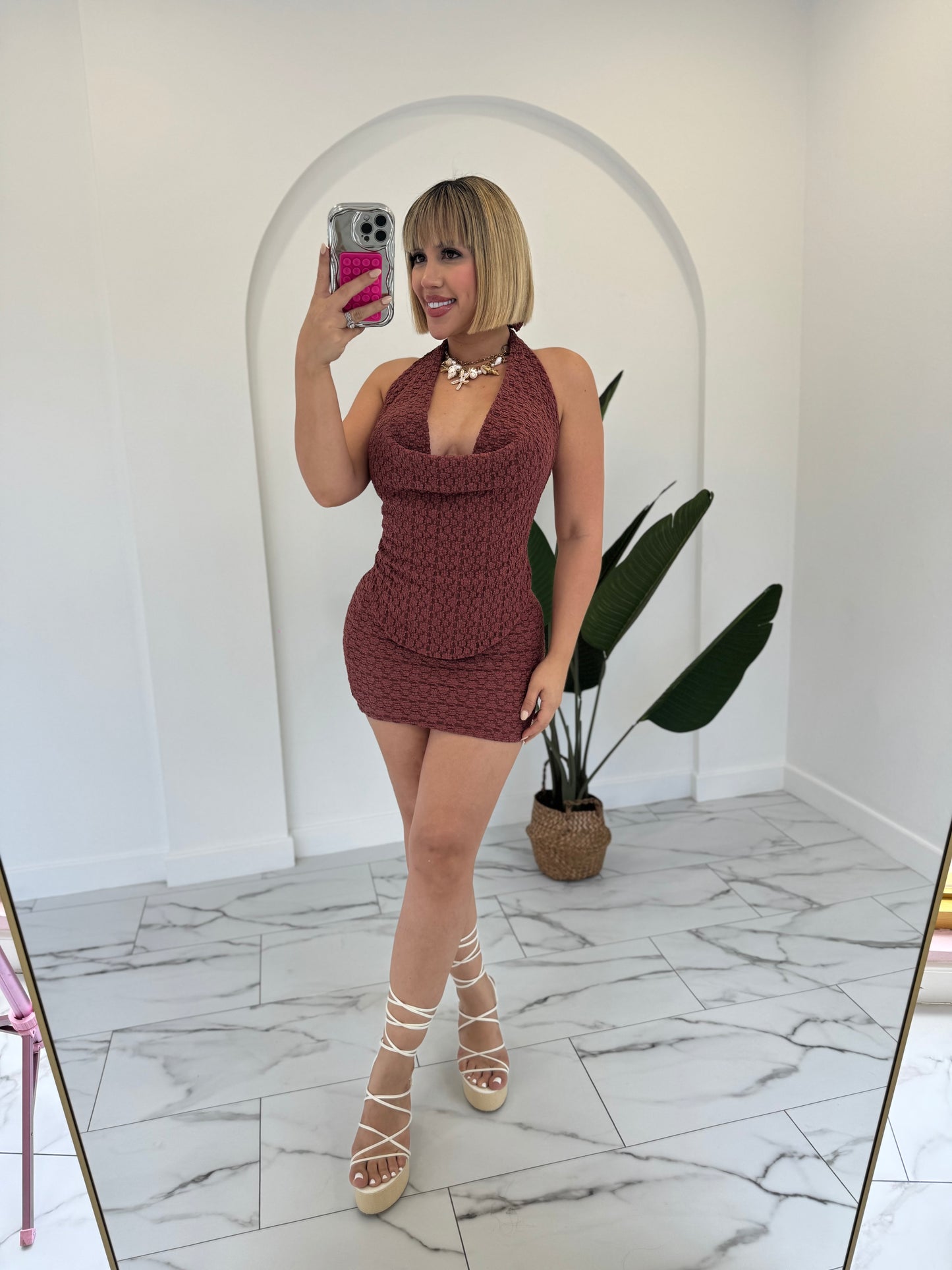 Encaje Halter set