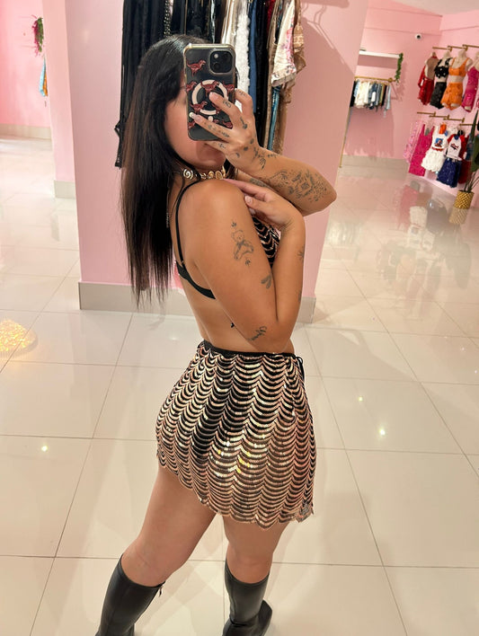 Sequins sexy set