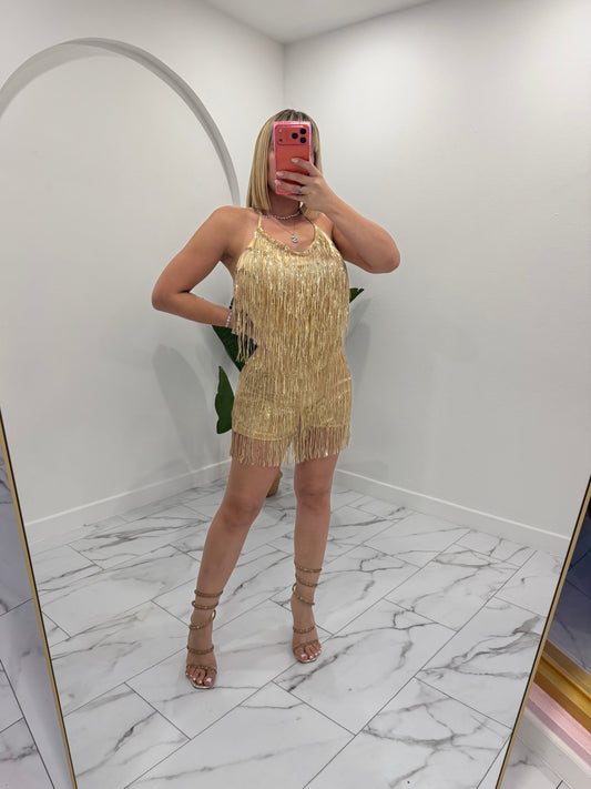 Flecos Sequins romper