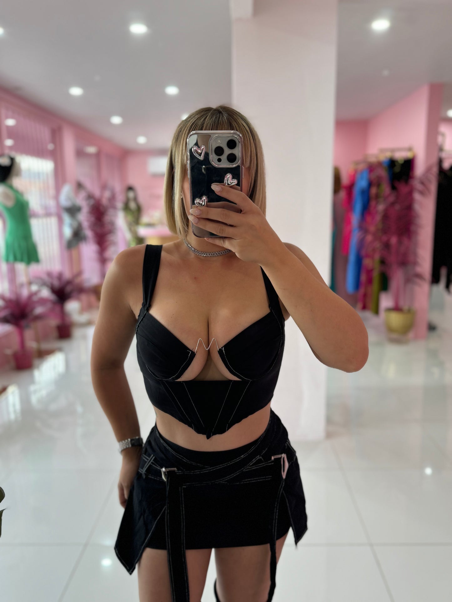 Spandex mini black set PETIT