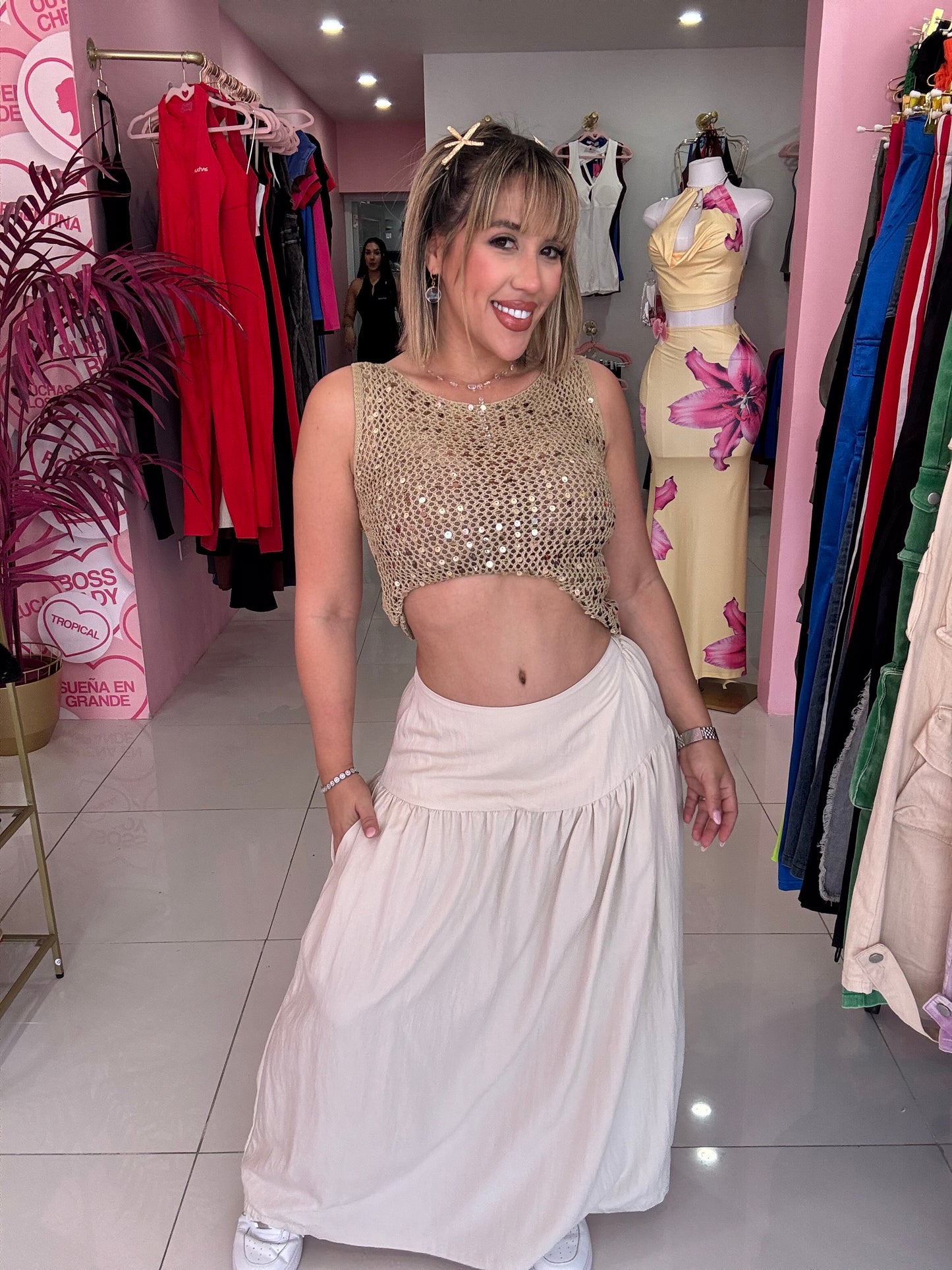 Pockets Maxi skirt