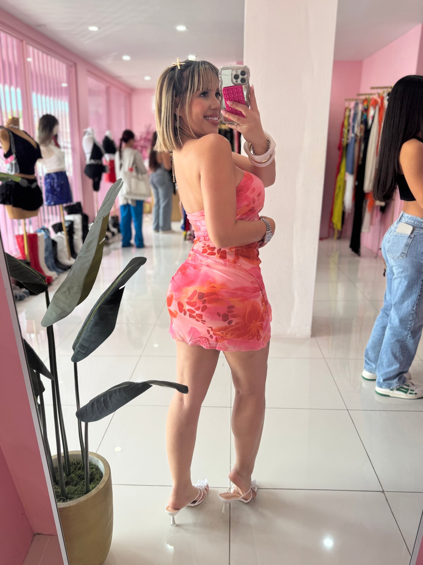 Pinky strapless set