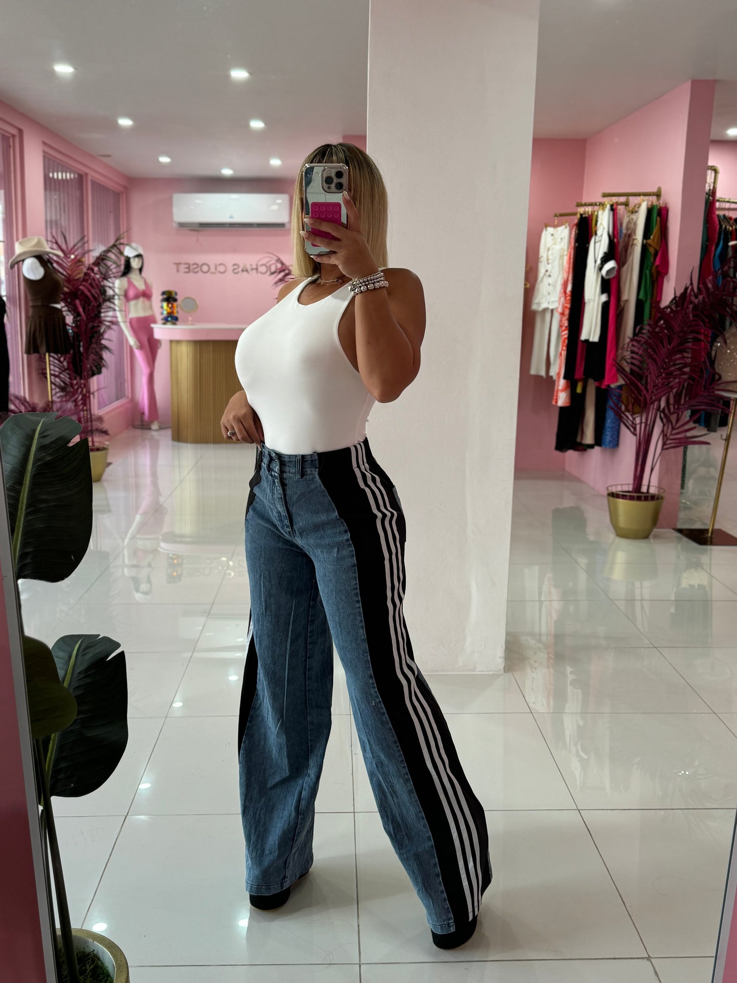 Denim Mix Pant
