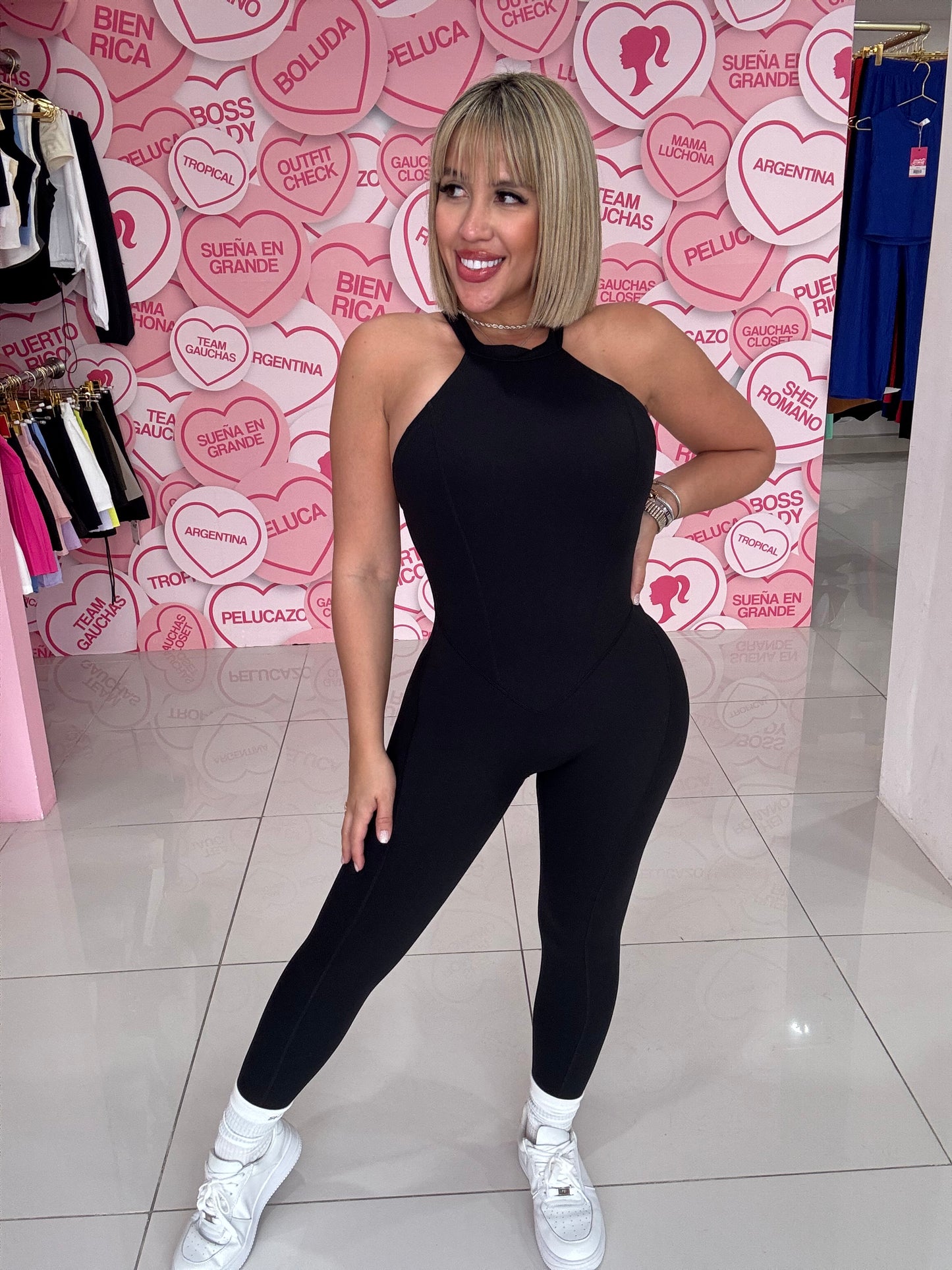 Skinny Neck Sport Jumpsuit