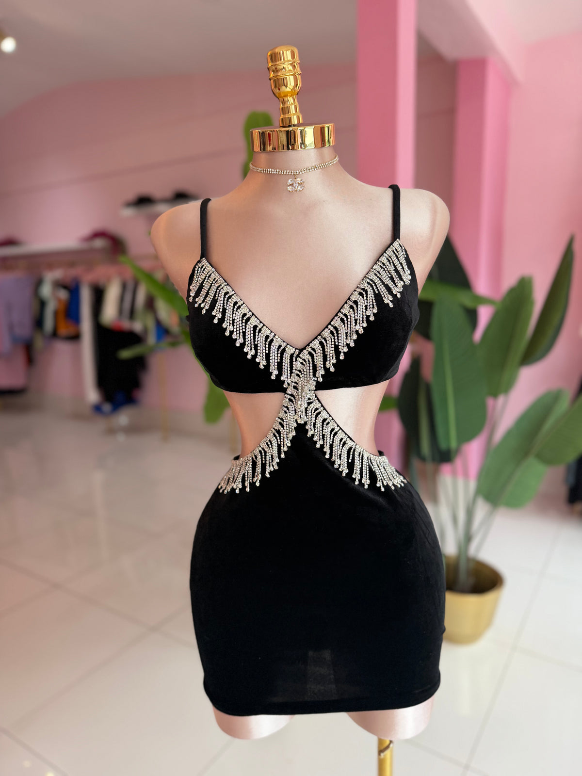 Velvet Rhine dress