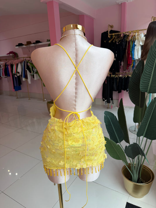 Yellow Flower Dress