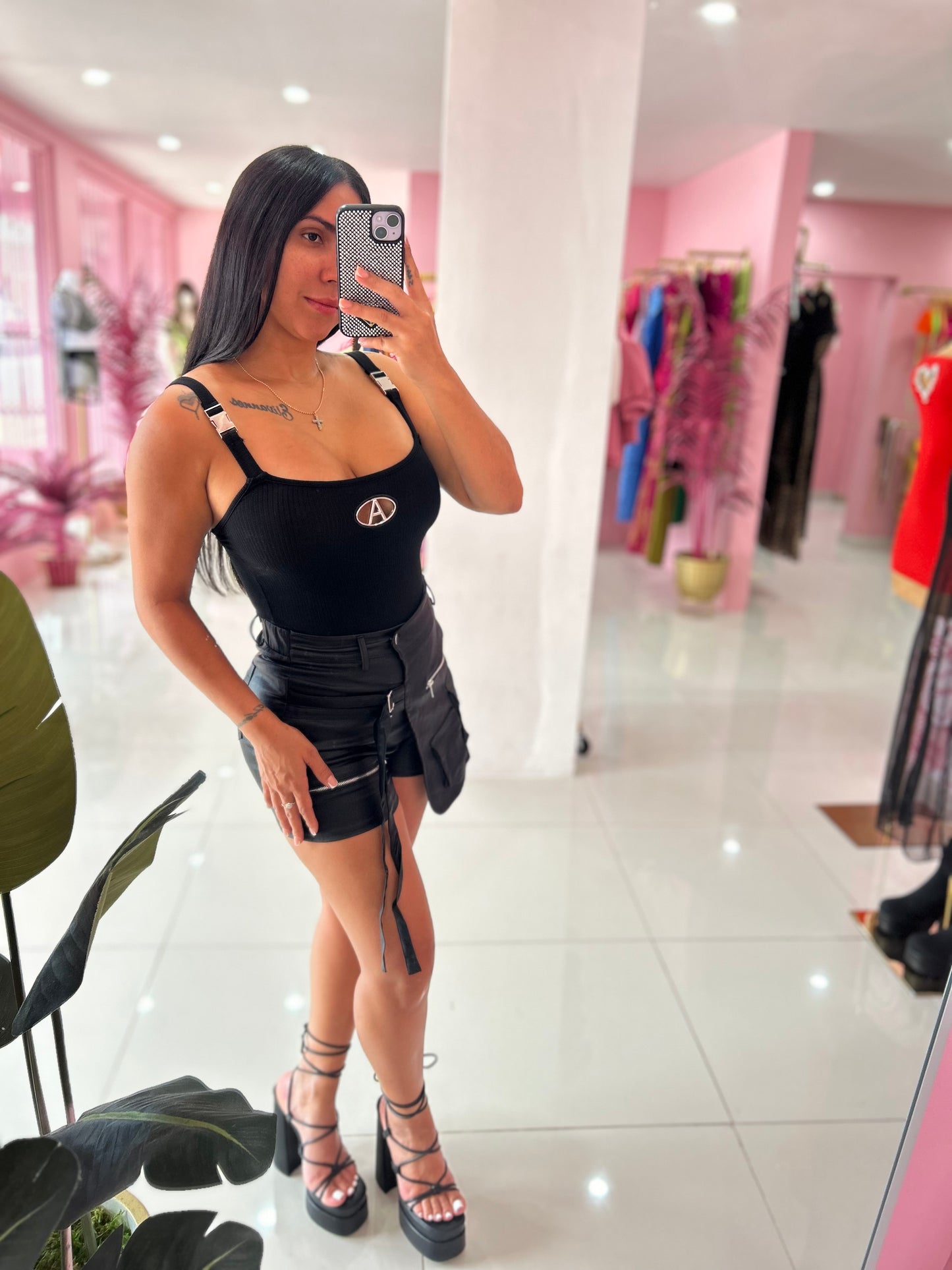 Metallic Skort