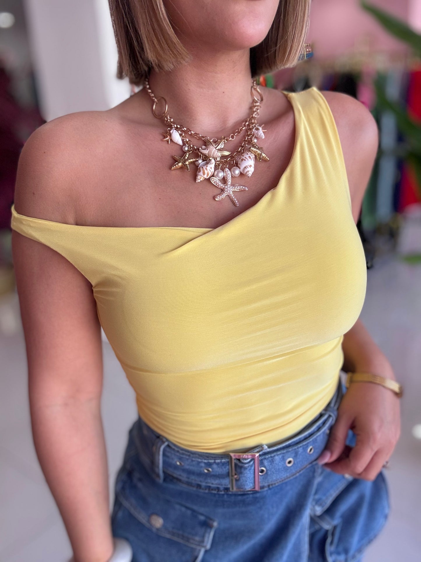 Yellow tank top