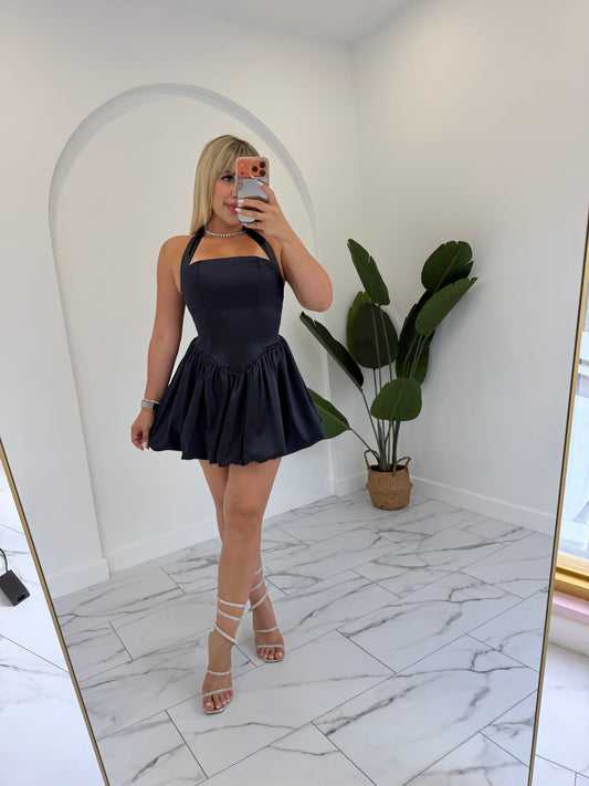 Bubble Satin Dress