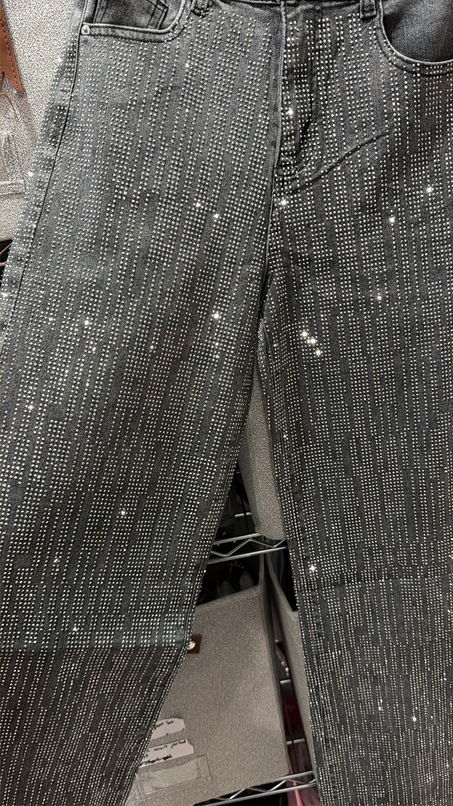 Rhinestone diva denim