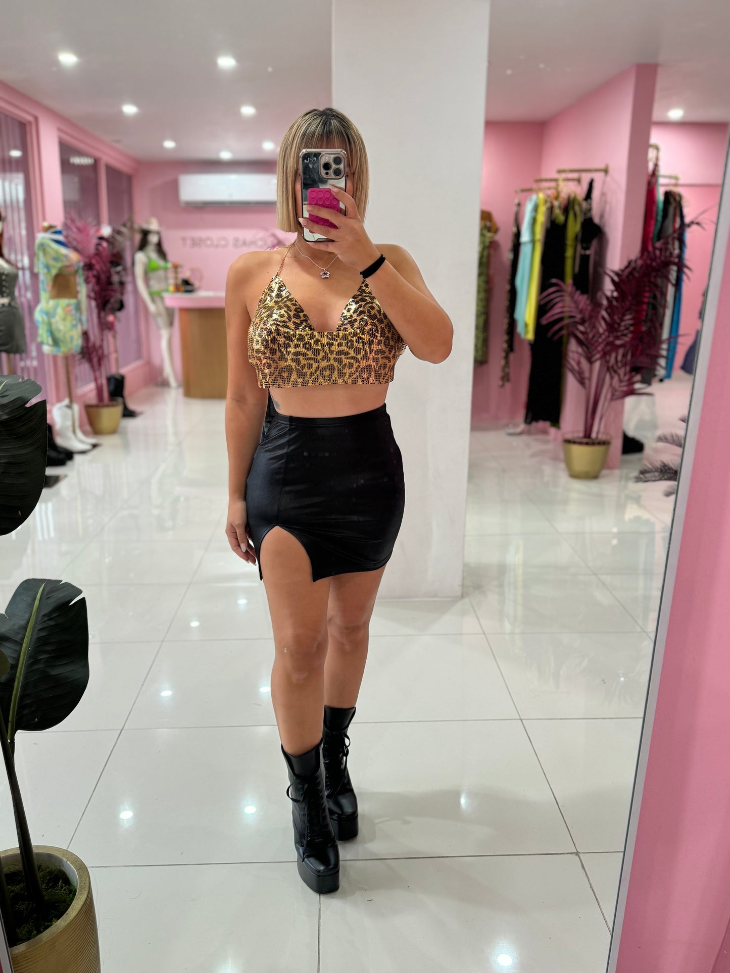 Mini leather skirtn ONLY (LARGE)