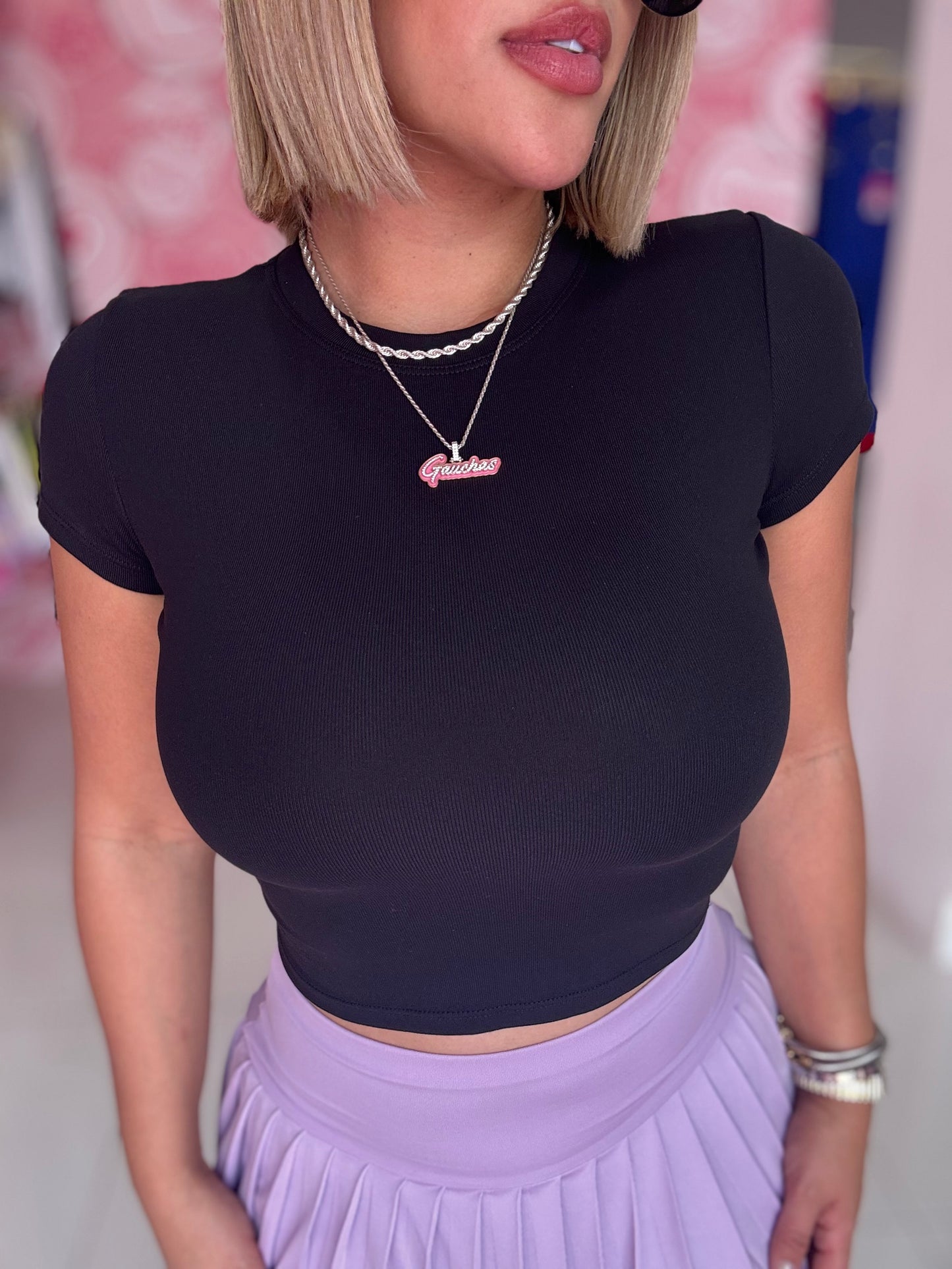 Tshirt Basic Crop Top