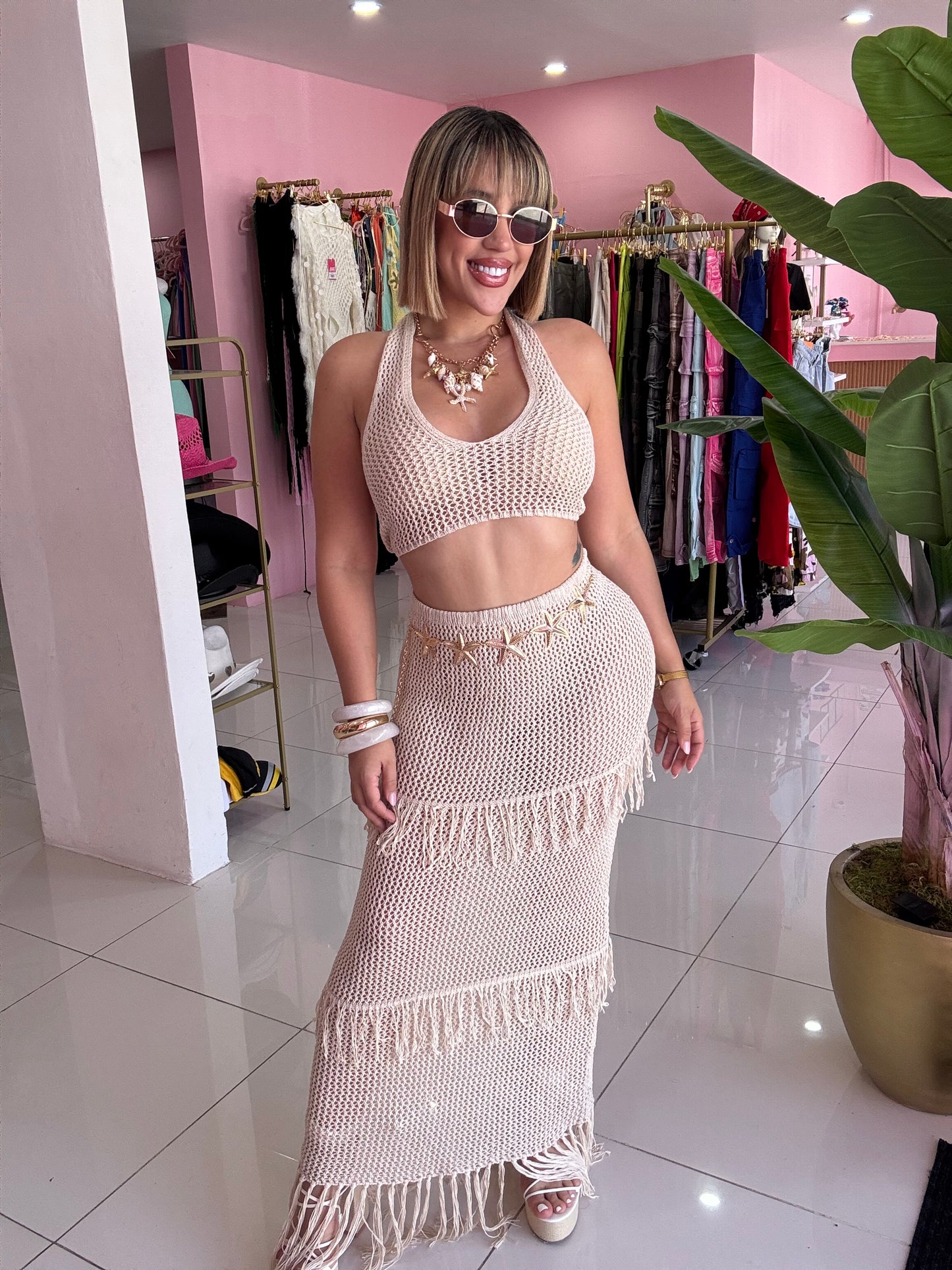 Crochet Nude Set