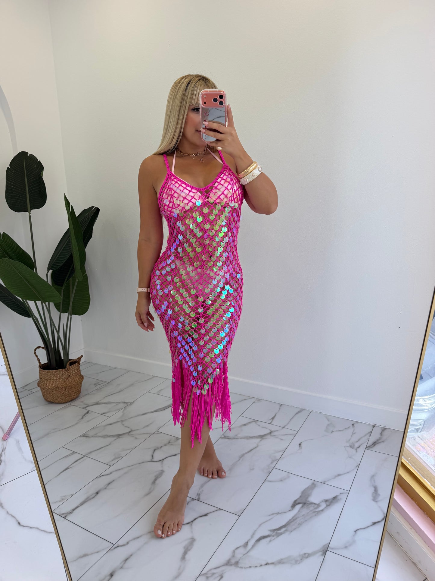 Mermaid crochet lentejuelas