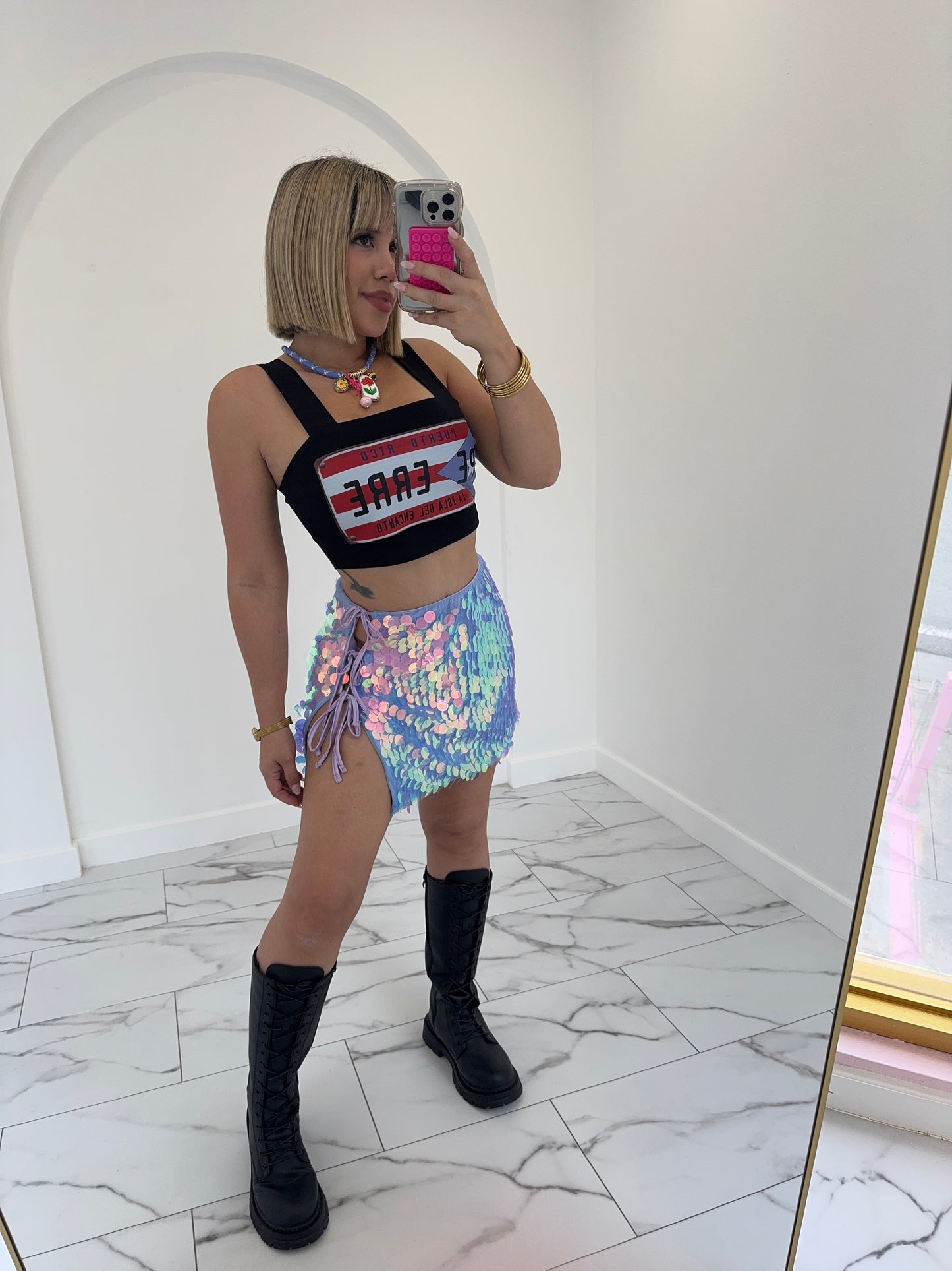 Amarradita Sequins Skirt
