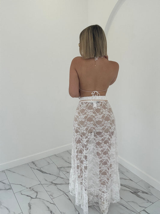 Maxi encaje skirt