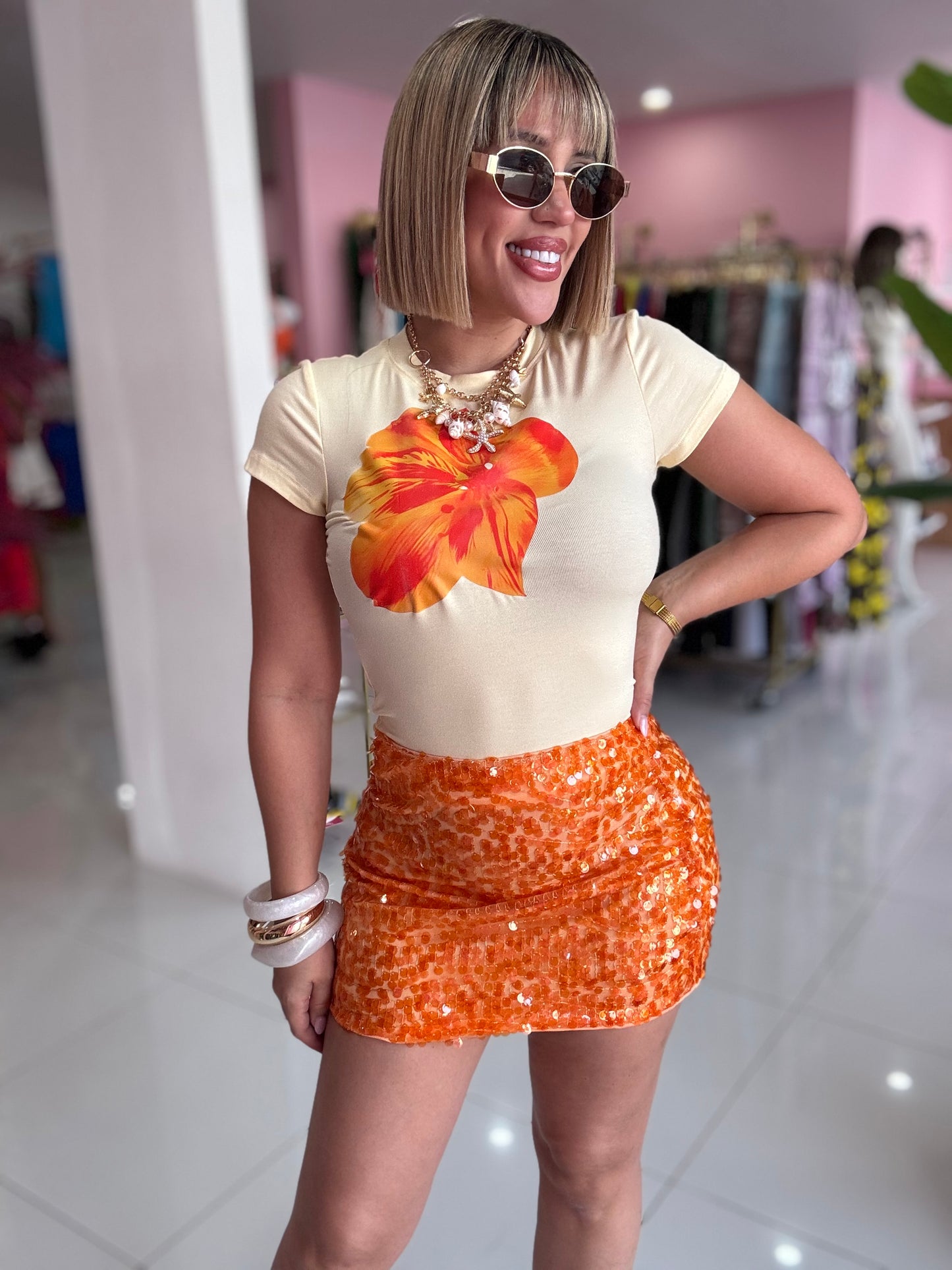 Flower basic Tshirt