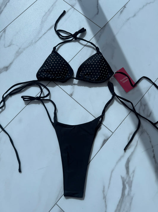 Rhinestone bikini set