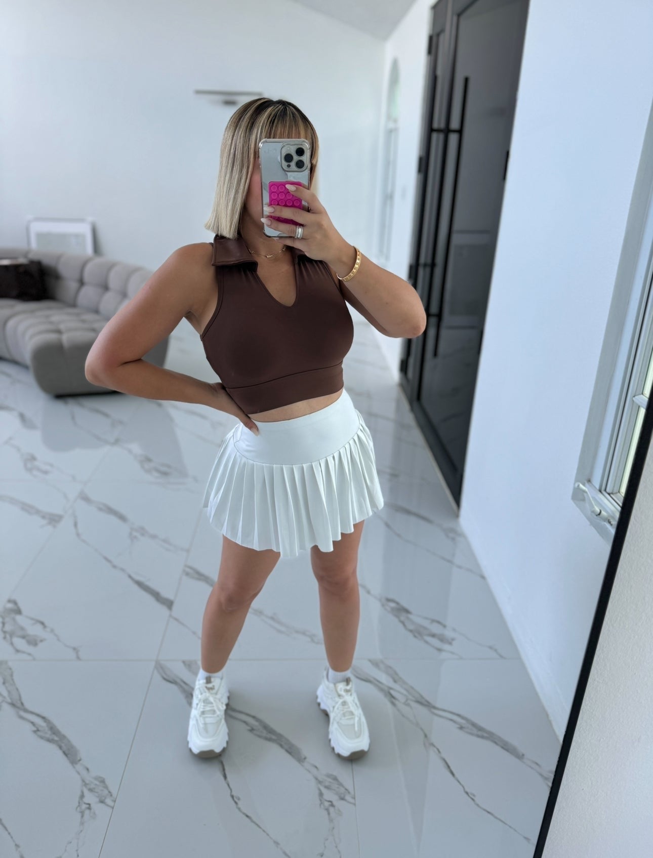 Crop top cuellito sport