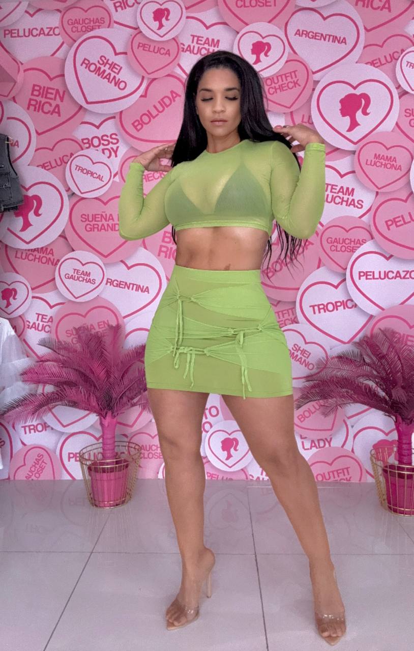 Set Mesh skirt