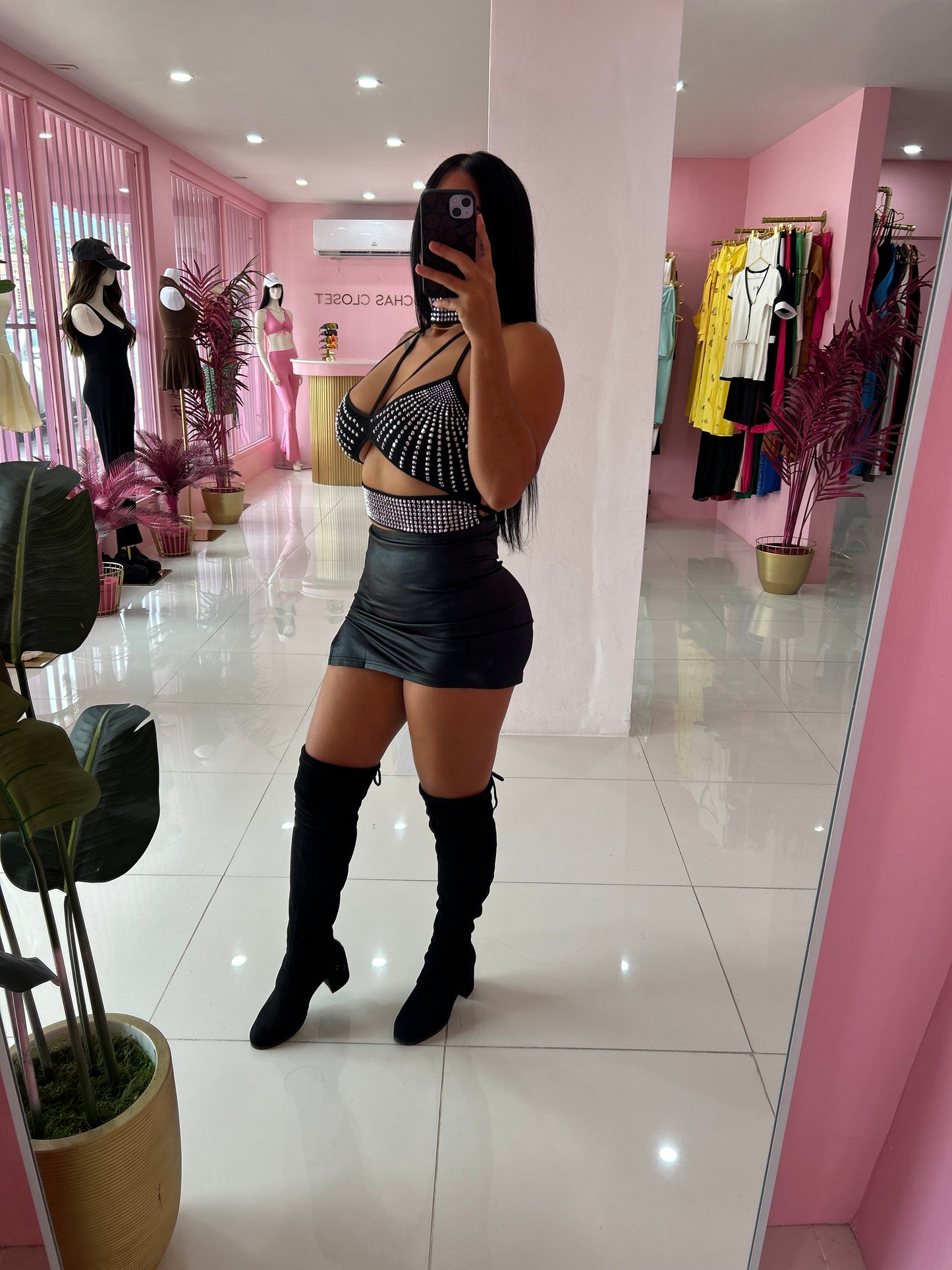 Mini leather skirtn ONLY (LARGE)