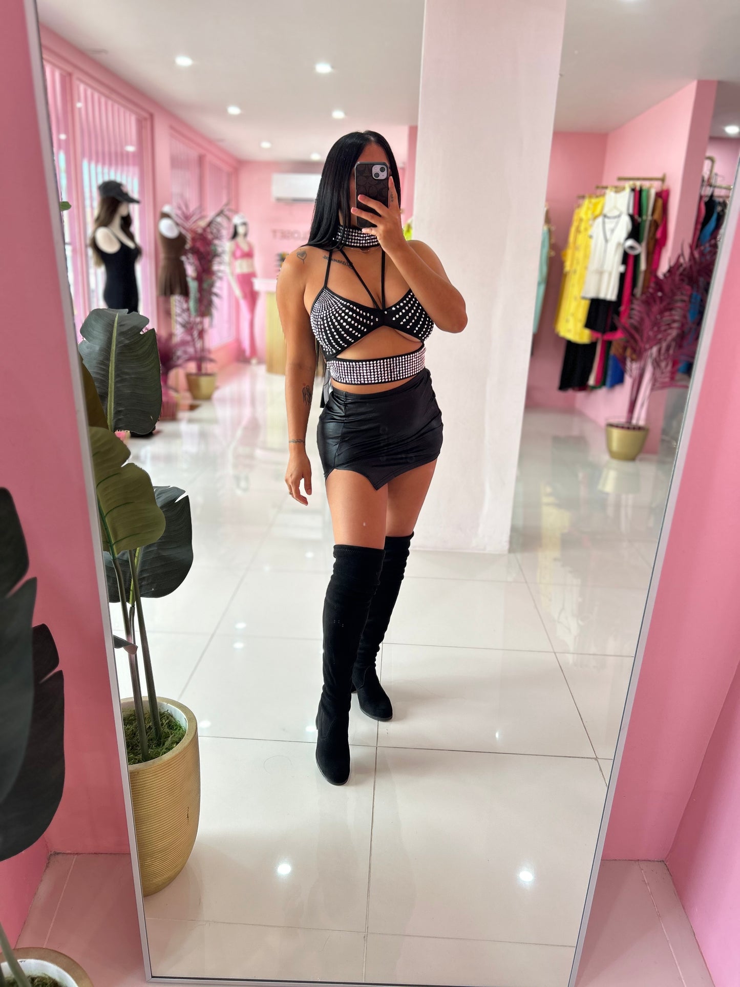 Mini leather skirtn ONLY (LARGE)