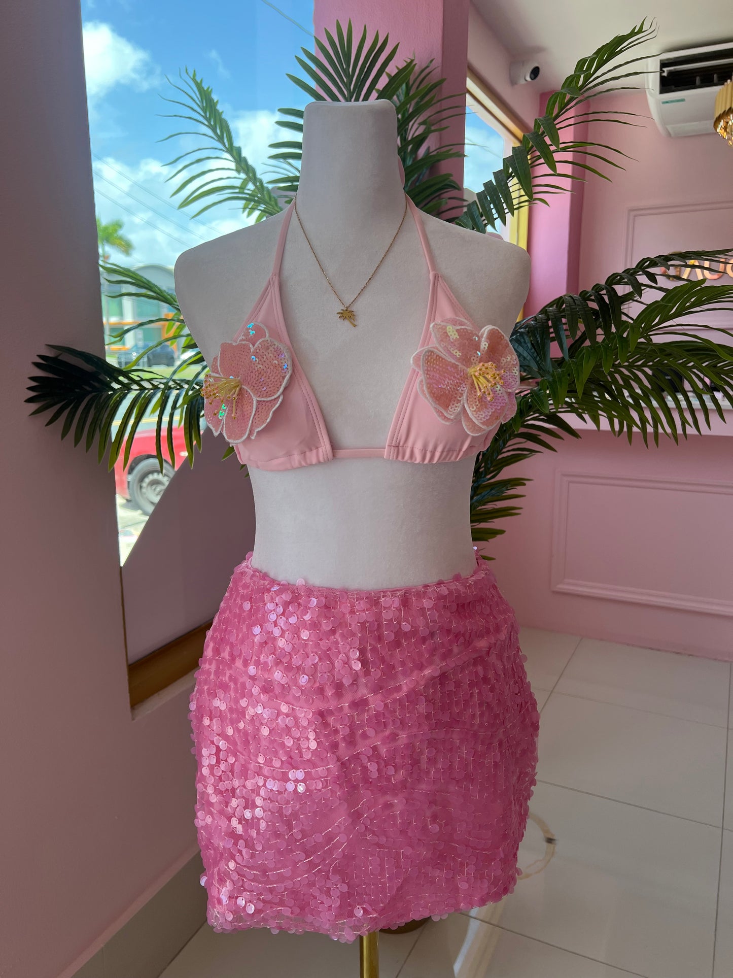 3D Flower Bikini Set