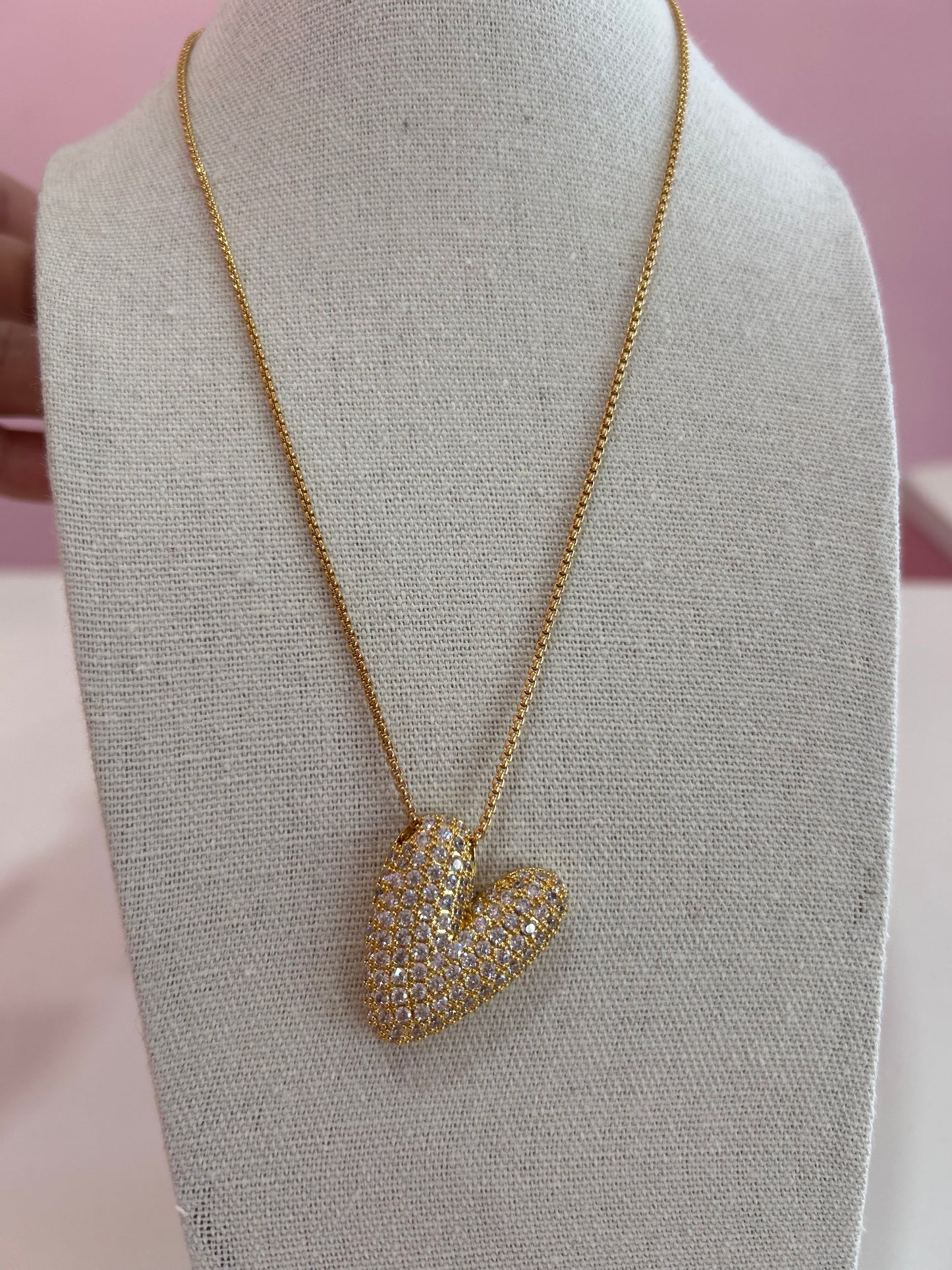 Collar Letra Circonia Stainless Steel