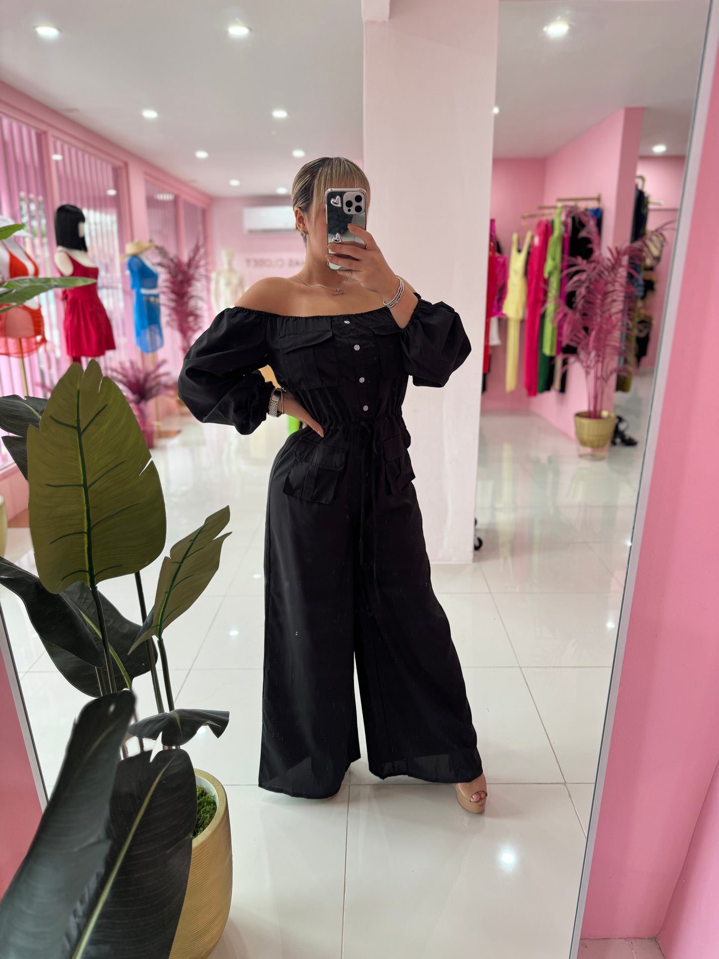 Off Shoulder Jumpsuit