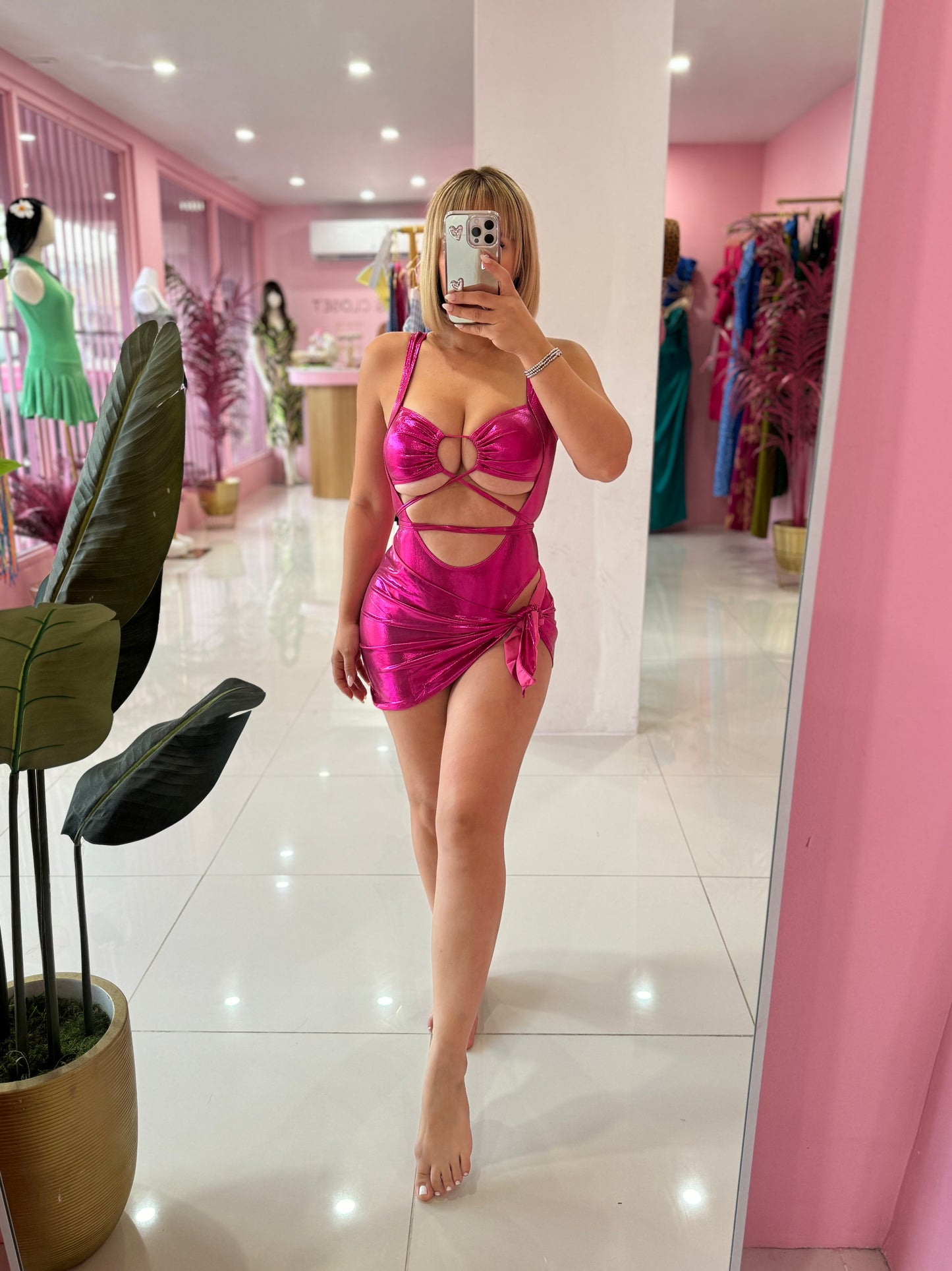 Sexy Metallic Cross con Cover up
