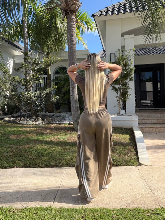 Washed jogger cargo