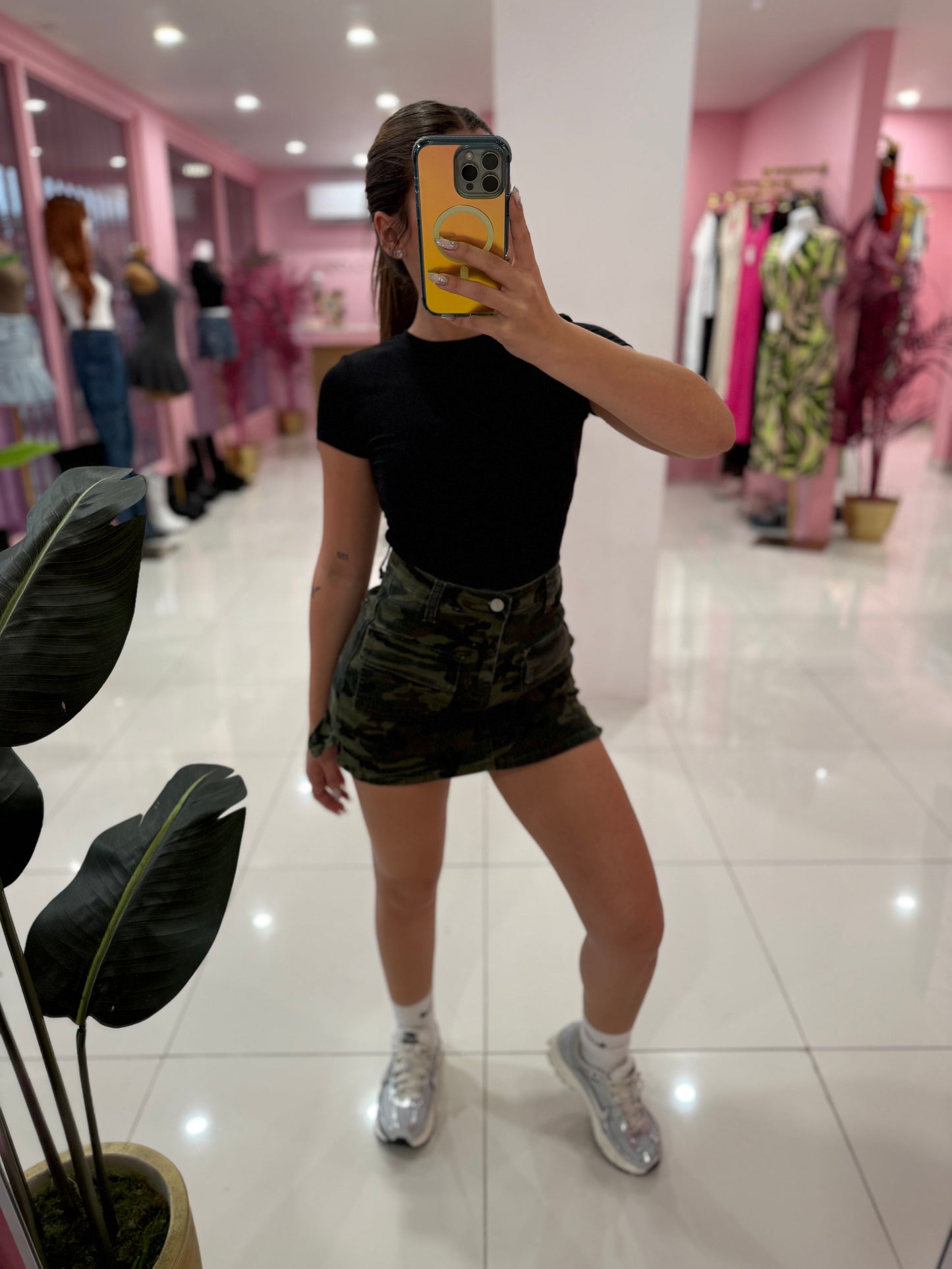 Otoño denim skort