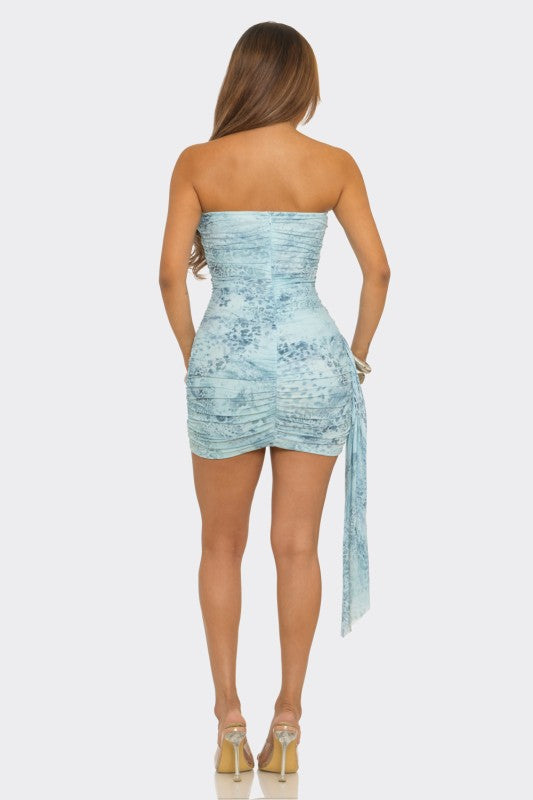 Quita strapless dress