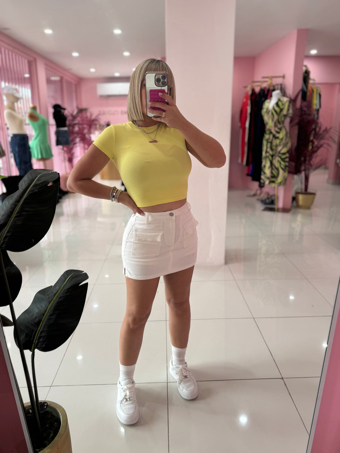 Tshirt Basic Crop Top