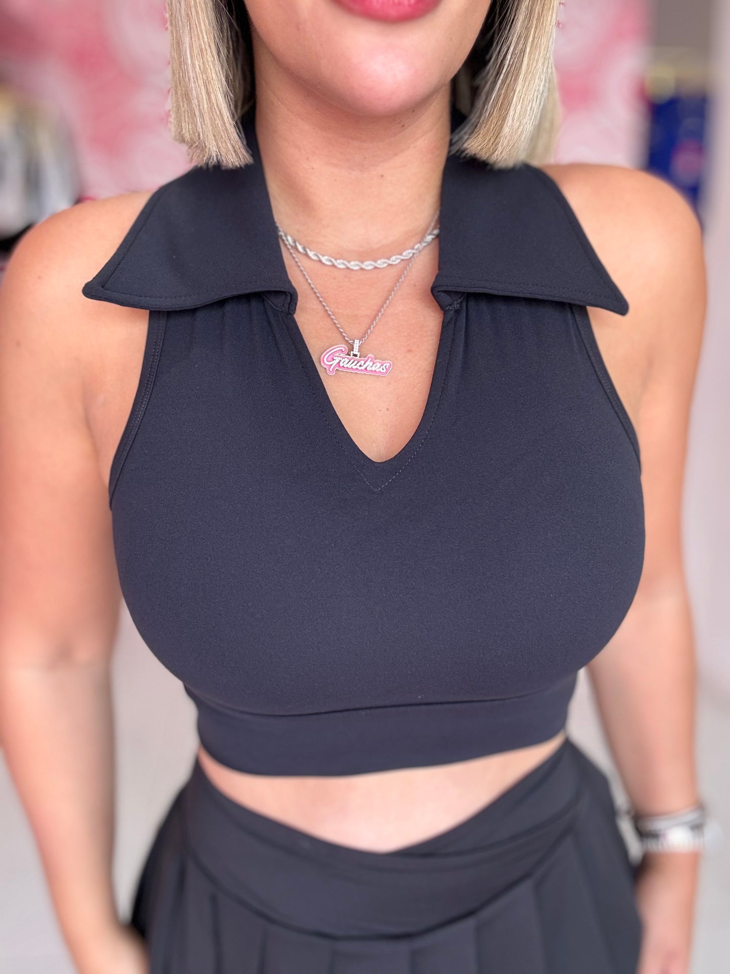 Crop top cuellito sport
