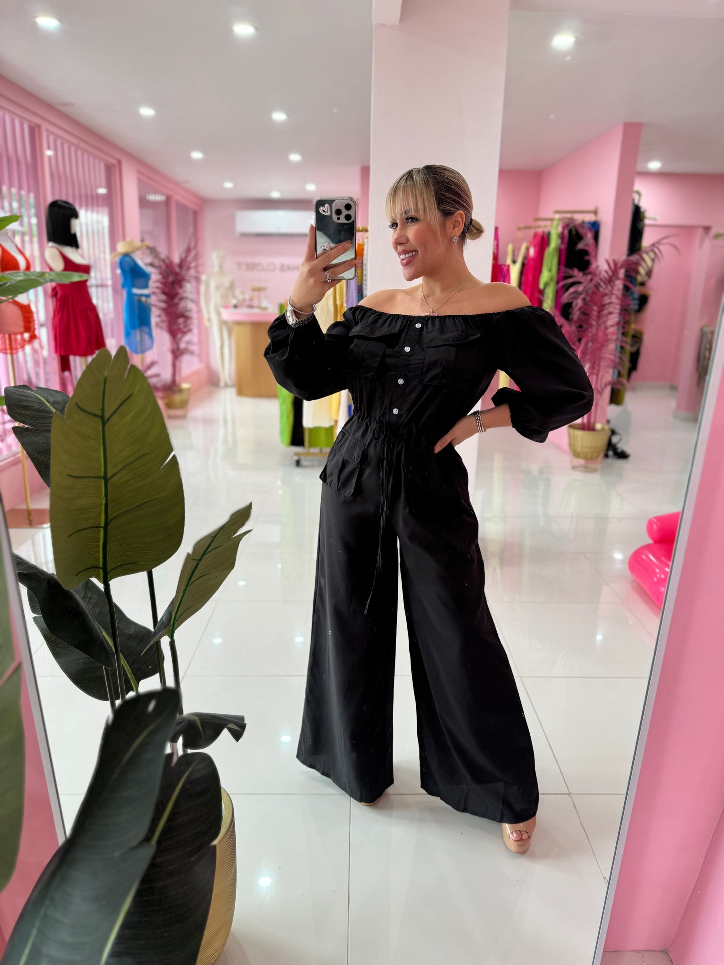 Off Shoulder Jumpsuit