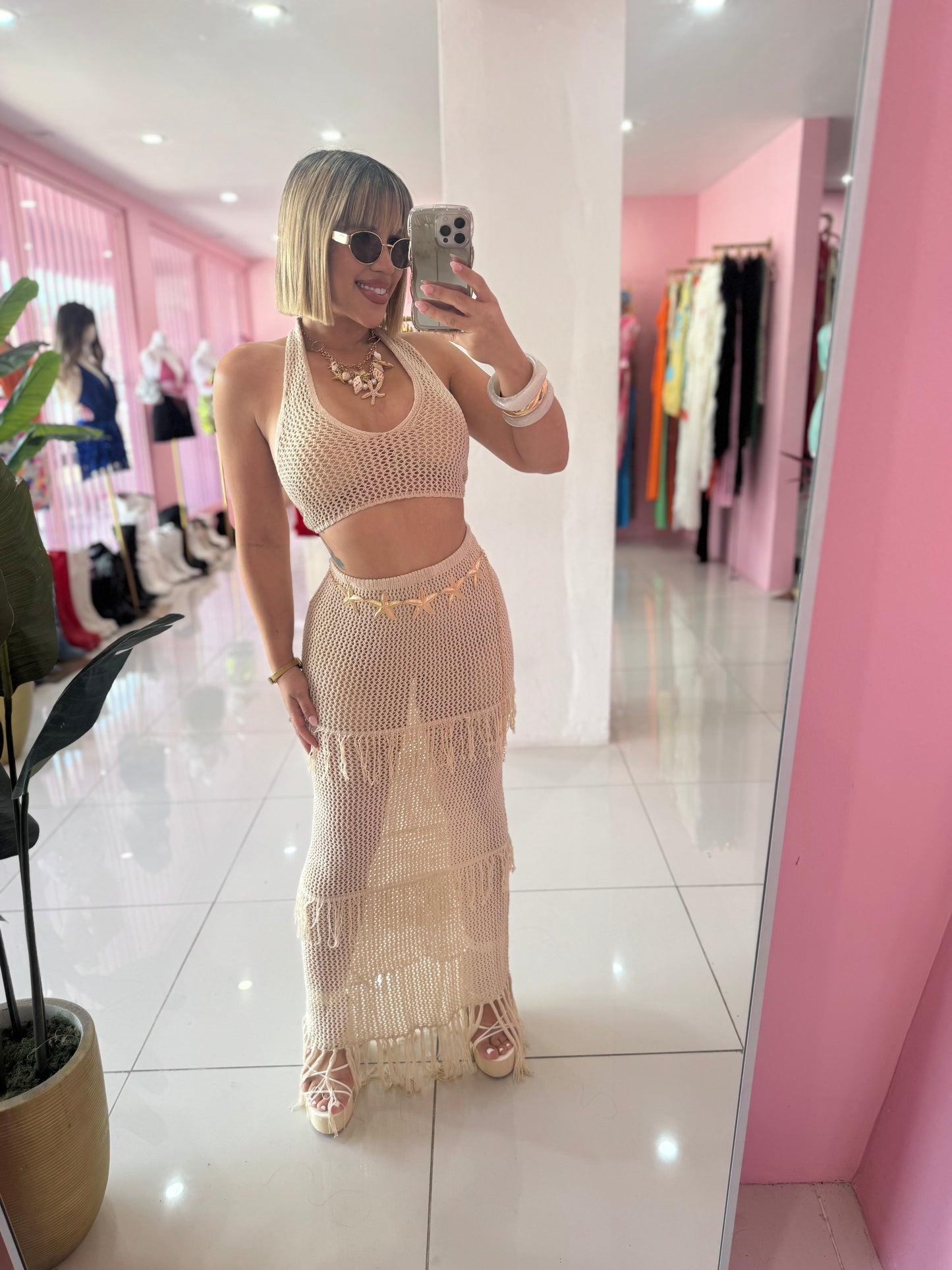 Crochet Nude Set