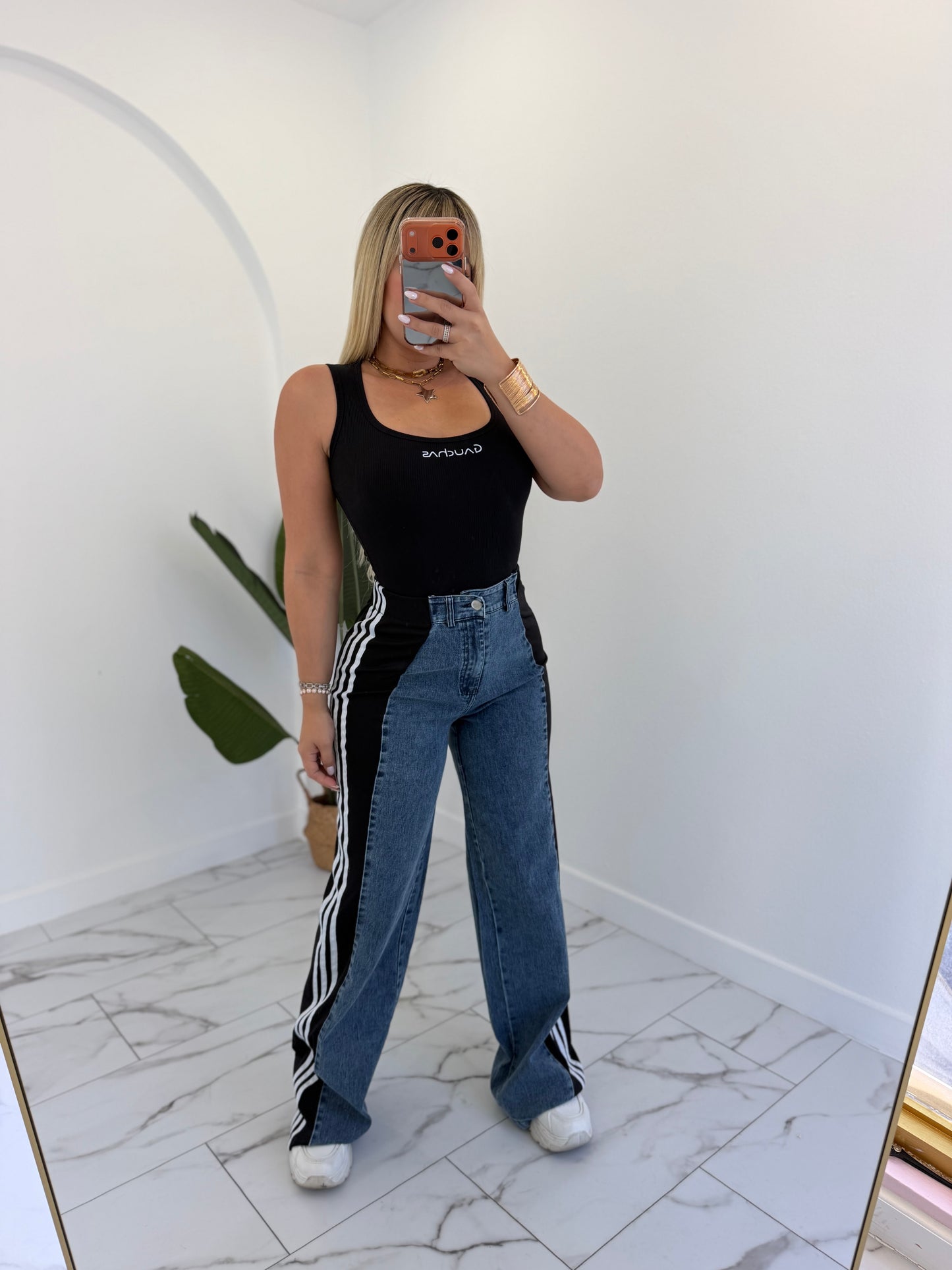Denim casual pant
