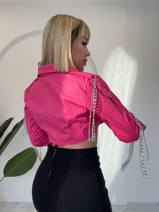 Jacket Leather Pink