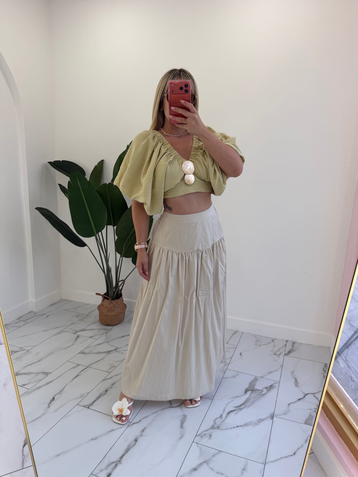 Pockets Maxi skirt